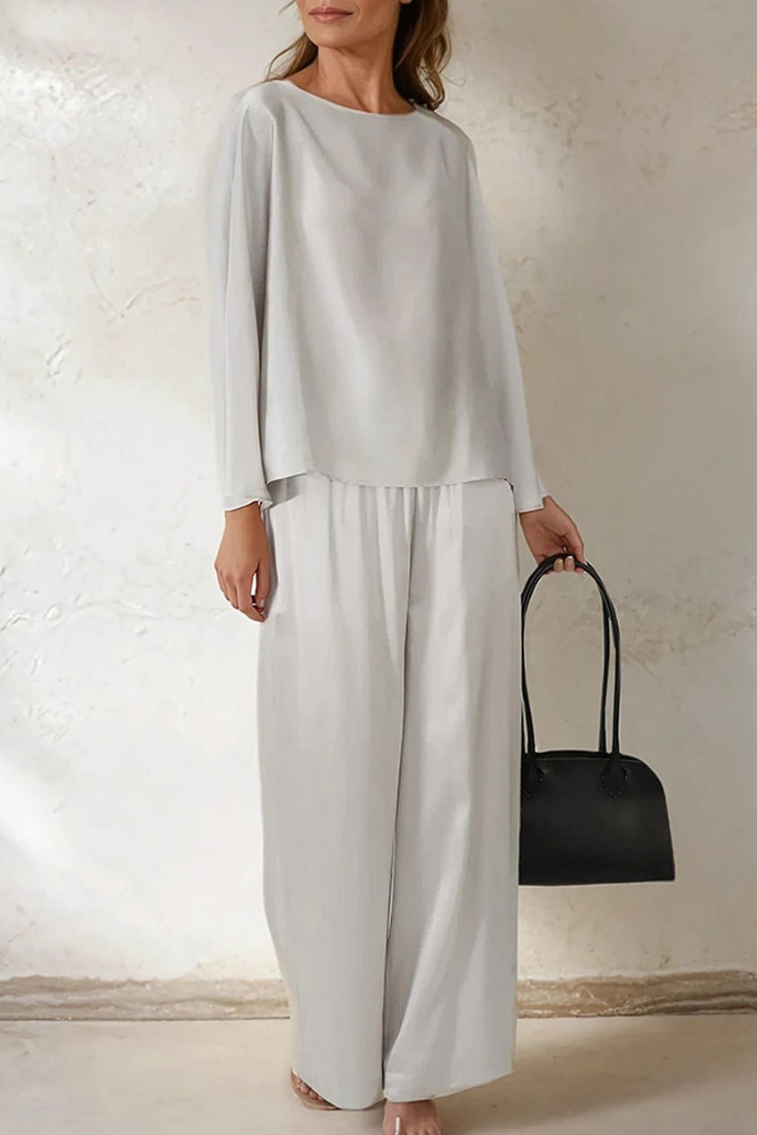PALMETTO PANT IN SILK CHARMEUSE - Jarbo