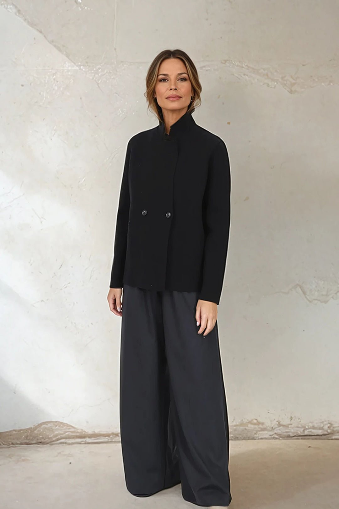 PALMETTO WIDE LEG PULL ON PANT IN GABARDINE - Jarbo