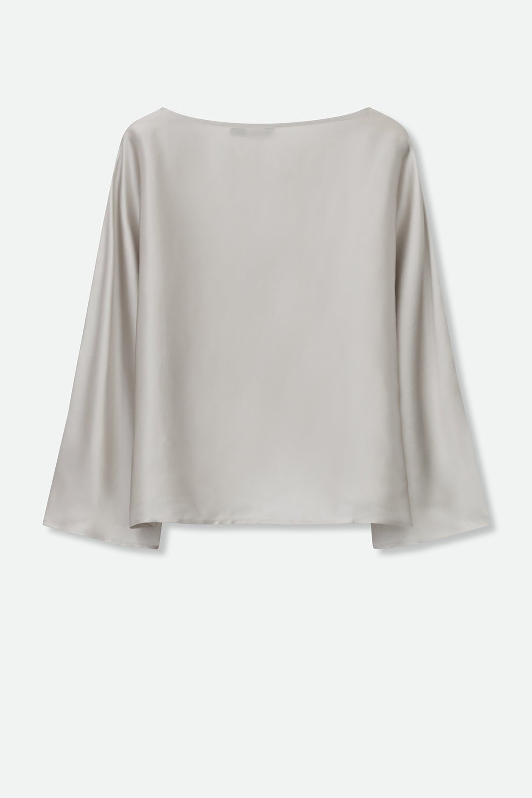 PAOLO BATEAU NECK BLOUSE IN SILK CHARMEUSE - Jarbo