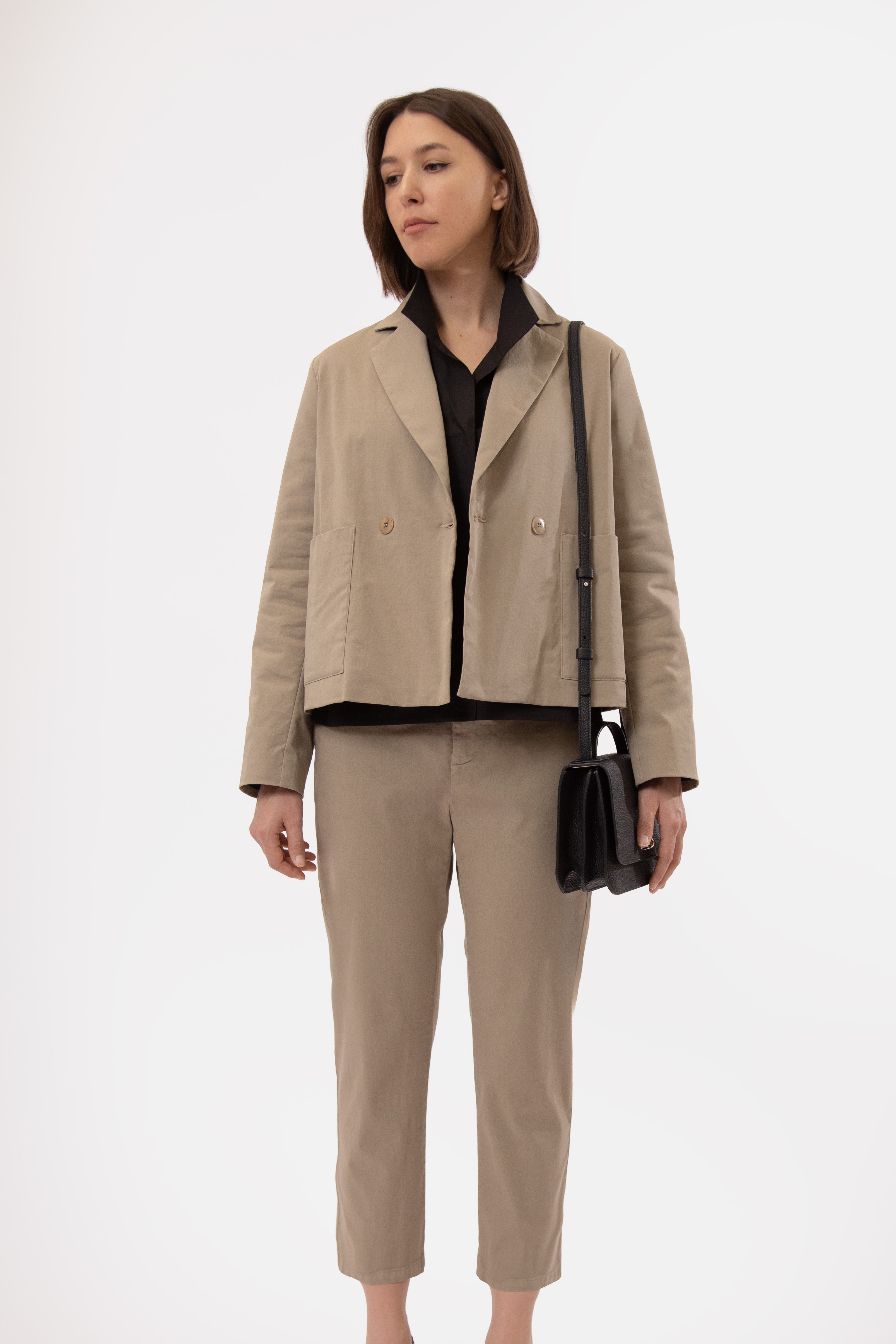 PASCAL BACK SEAMED PANT IN ITALIAN STRETCH COTTON - Jarbo