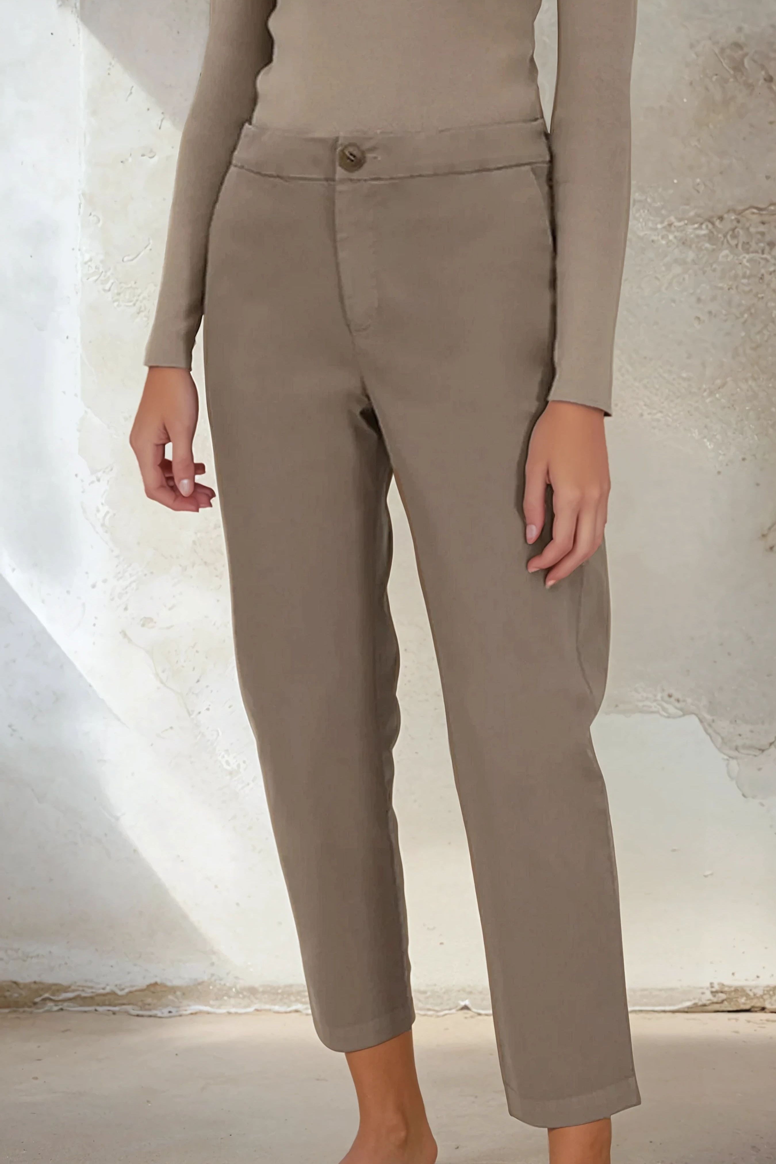PASCAL BACK SEAMED PANT IN ITALIAN STRETCH COTTON - Jarbo