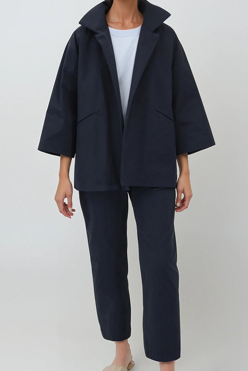 PASCAL BACK SEAMED PANT IN ITALIAN STRETCH COTTON - Jarbo