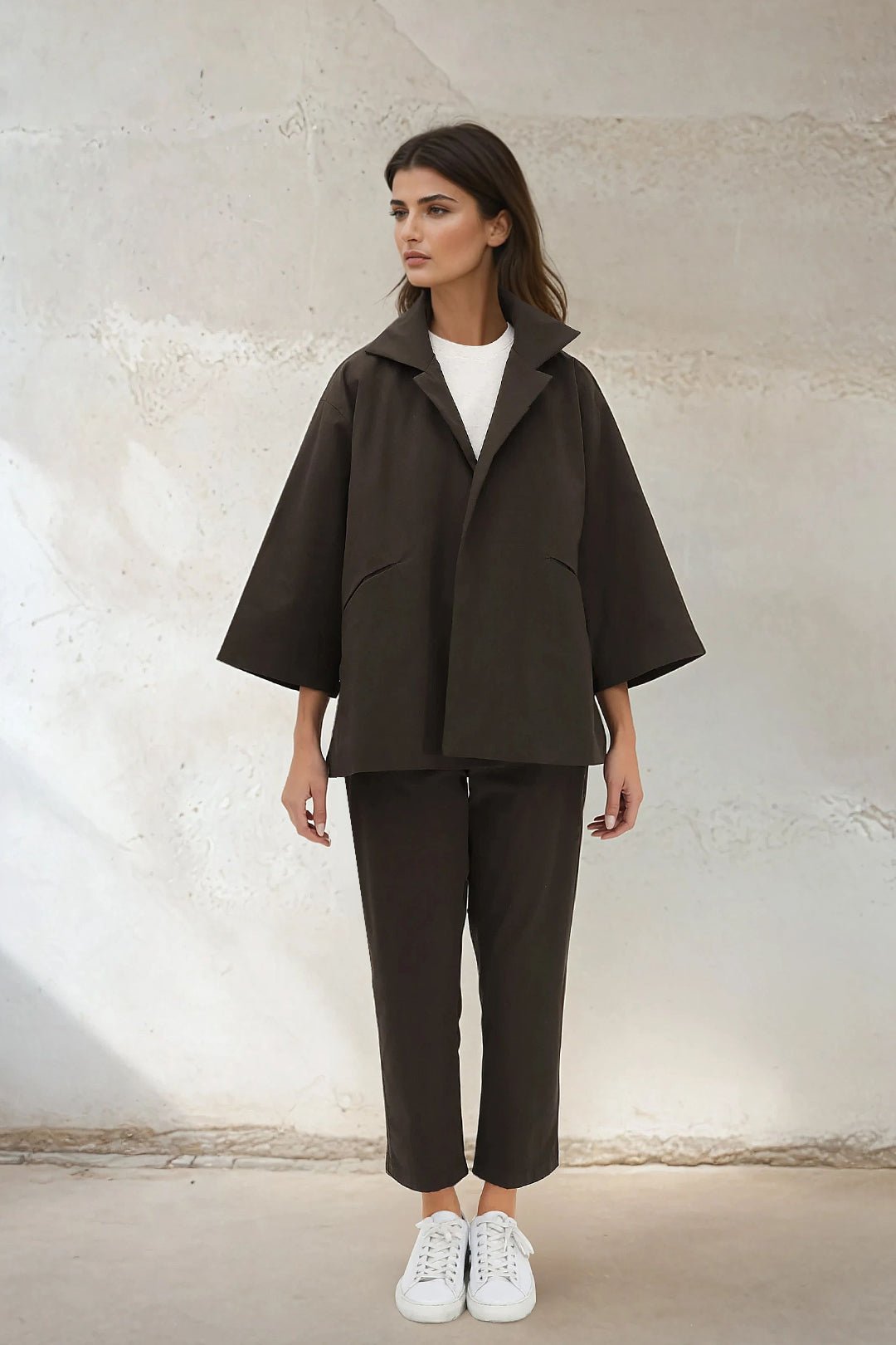 PASCAL BACK SEAMED PANT IN ITALIAN STRETCH COTTON - Jarbo