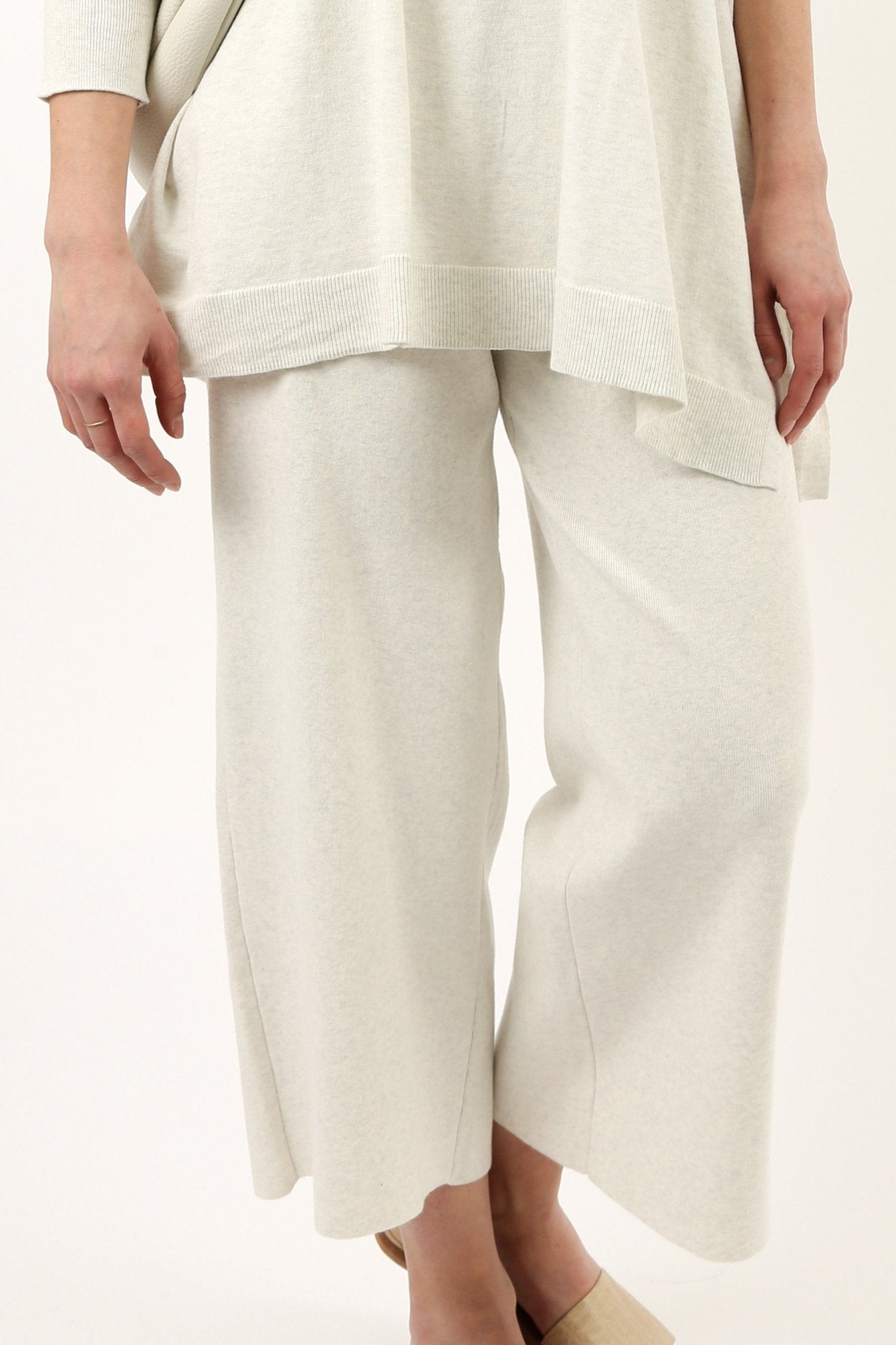 PAYTON WIDE LEG CROP PANT IN KNIT PIMA COTTON - Jarbo