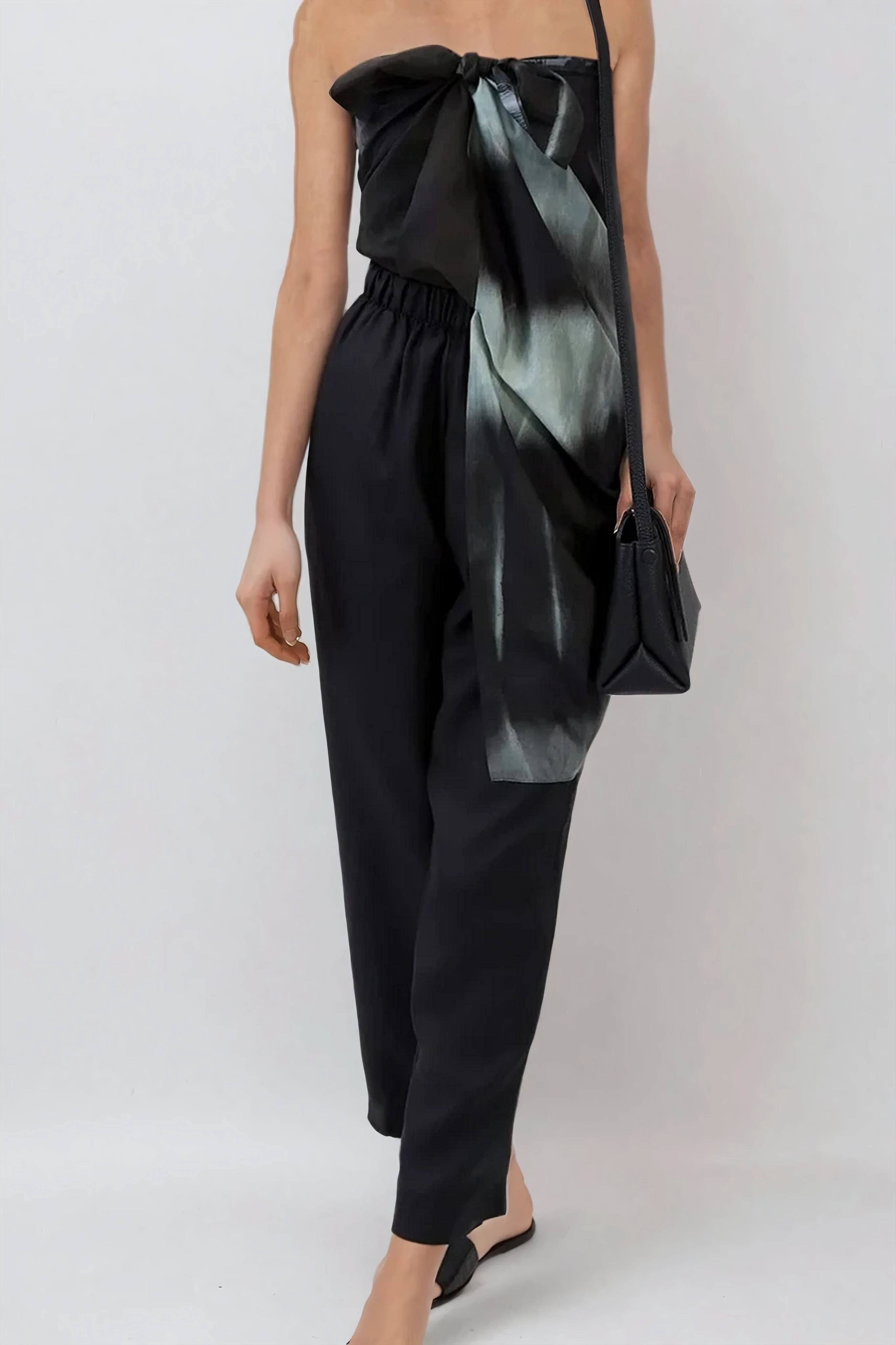 PAZ SILK TWILL NARROW LEG PANT - Jarbo