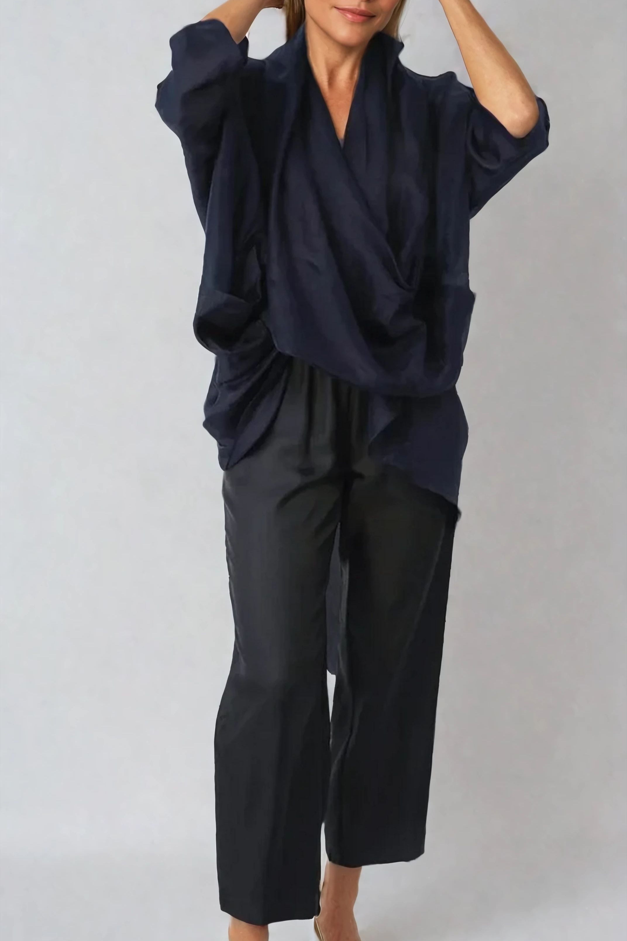 PAZ SILK TWILL NARROW LEG PANT - Jarbo