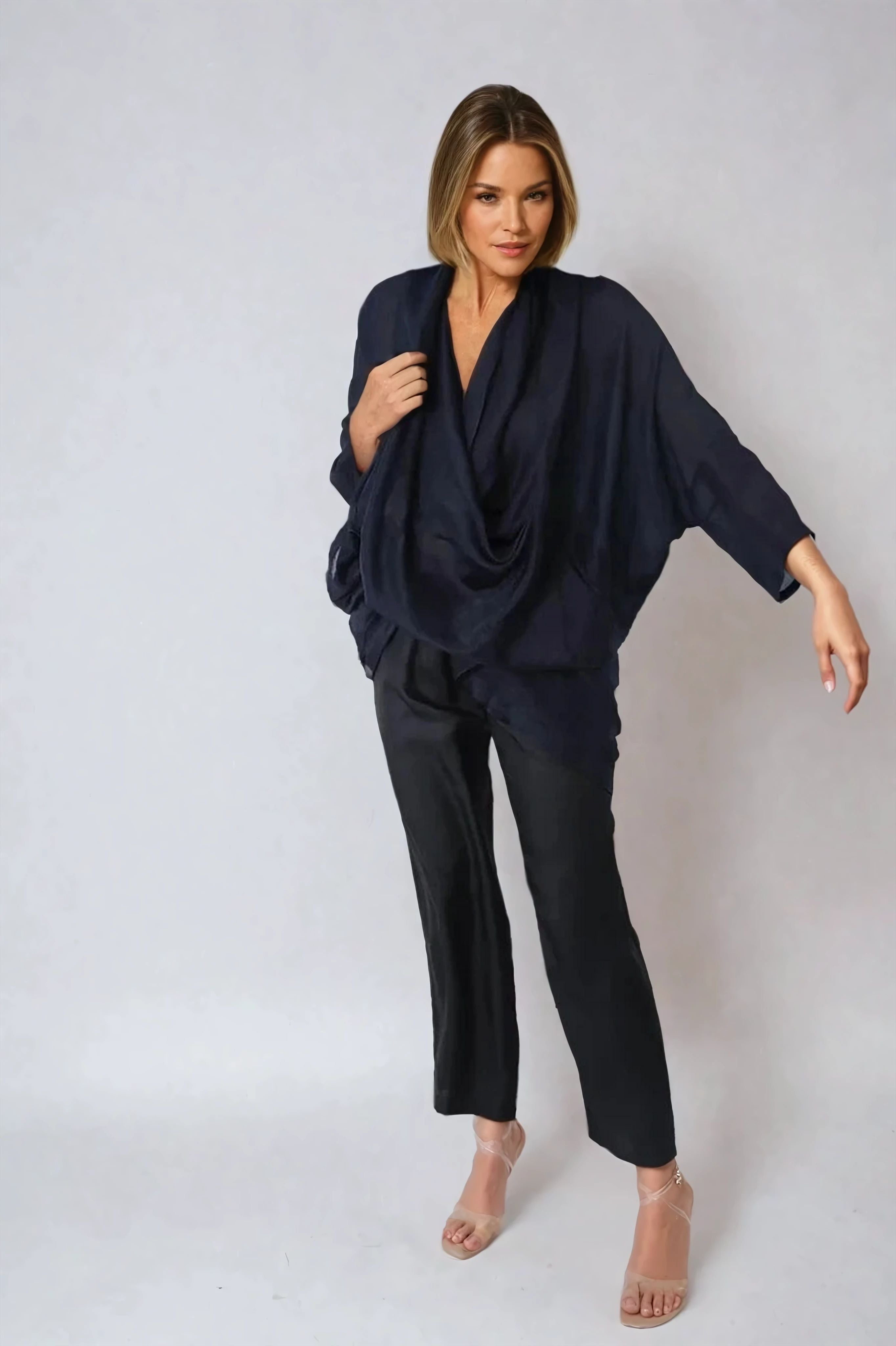 PAZ SILK TWILL NARROW LEG PANT - Jarbo