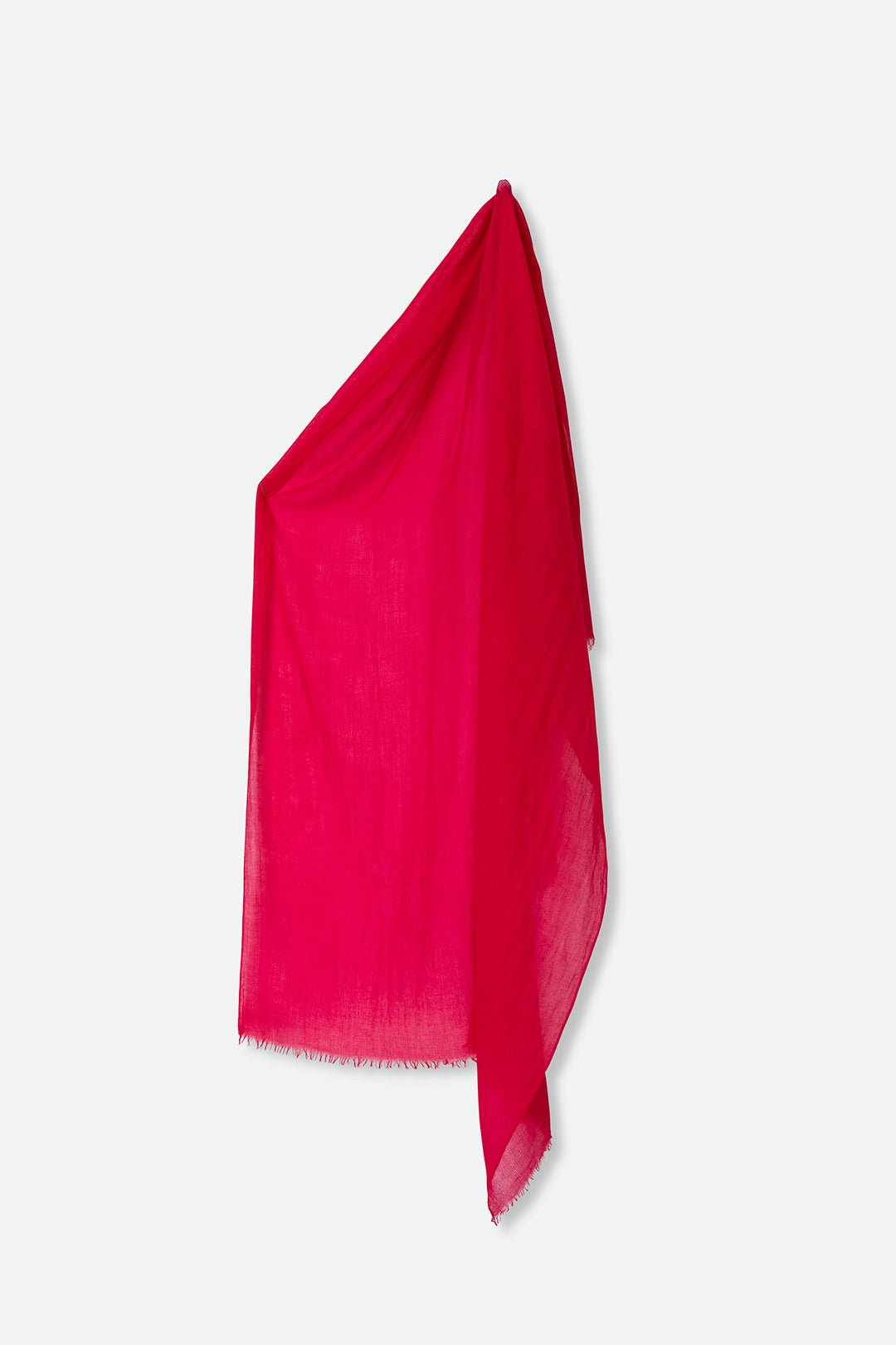PINK RASPBERRY LIGHTWEIGHT SCARF IN HAND DYED CASHMERE - Jarbo