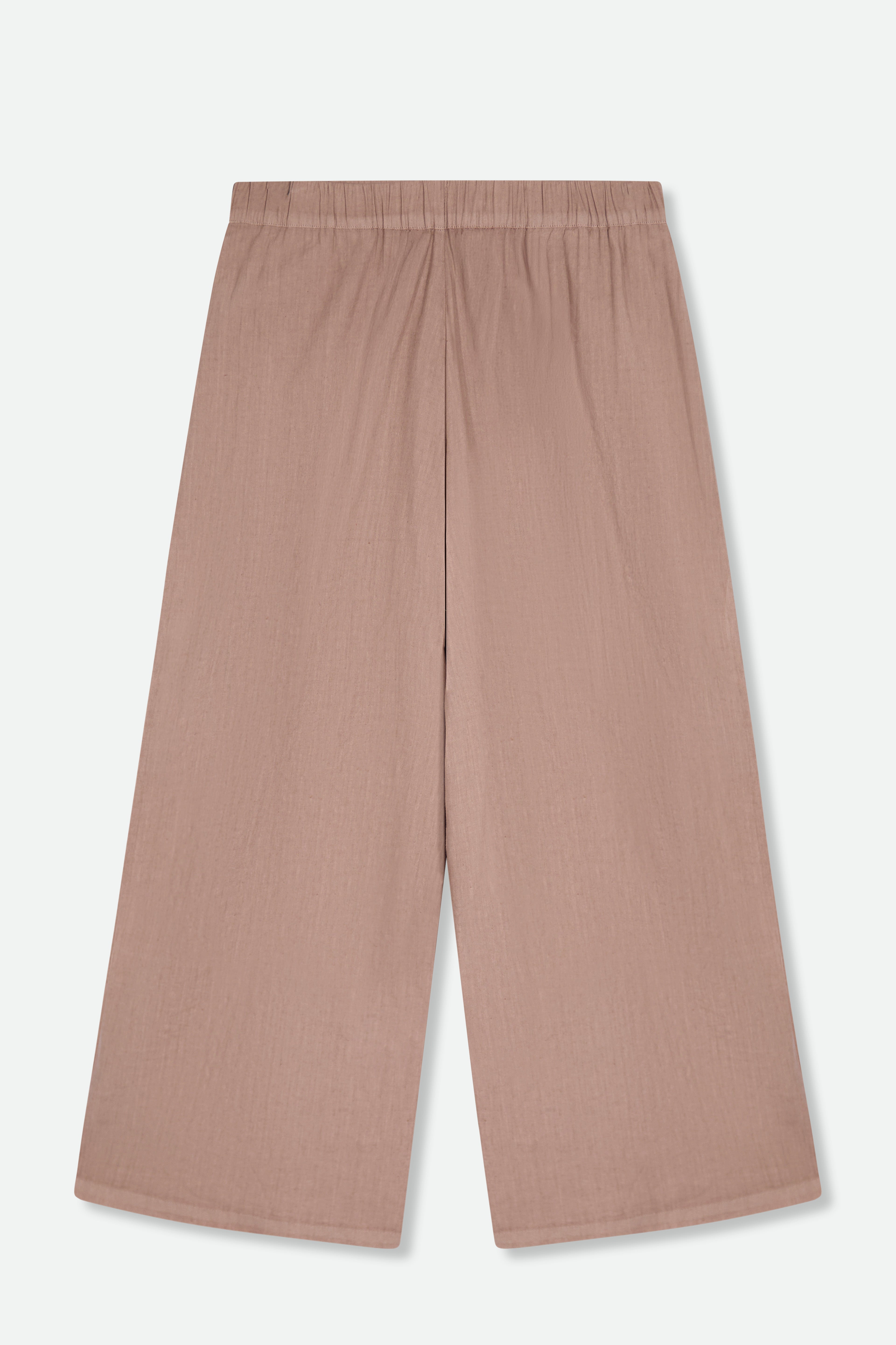 PRISMA CROPPED WIDE LEG IN ITALIAN LINEN STRETCH - Jarbo