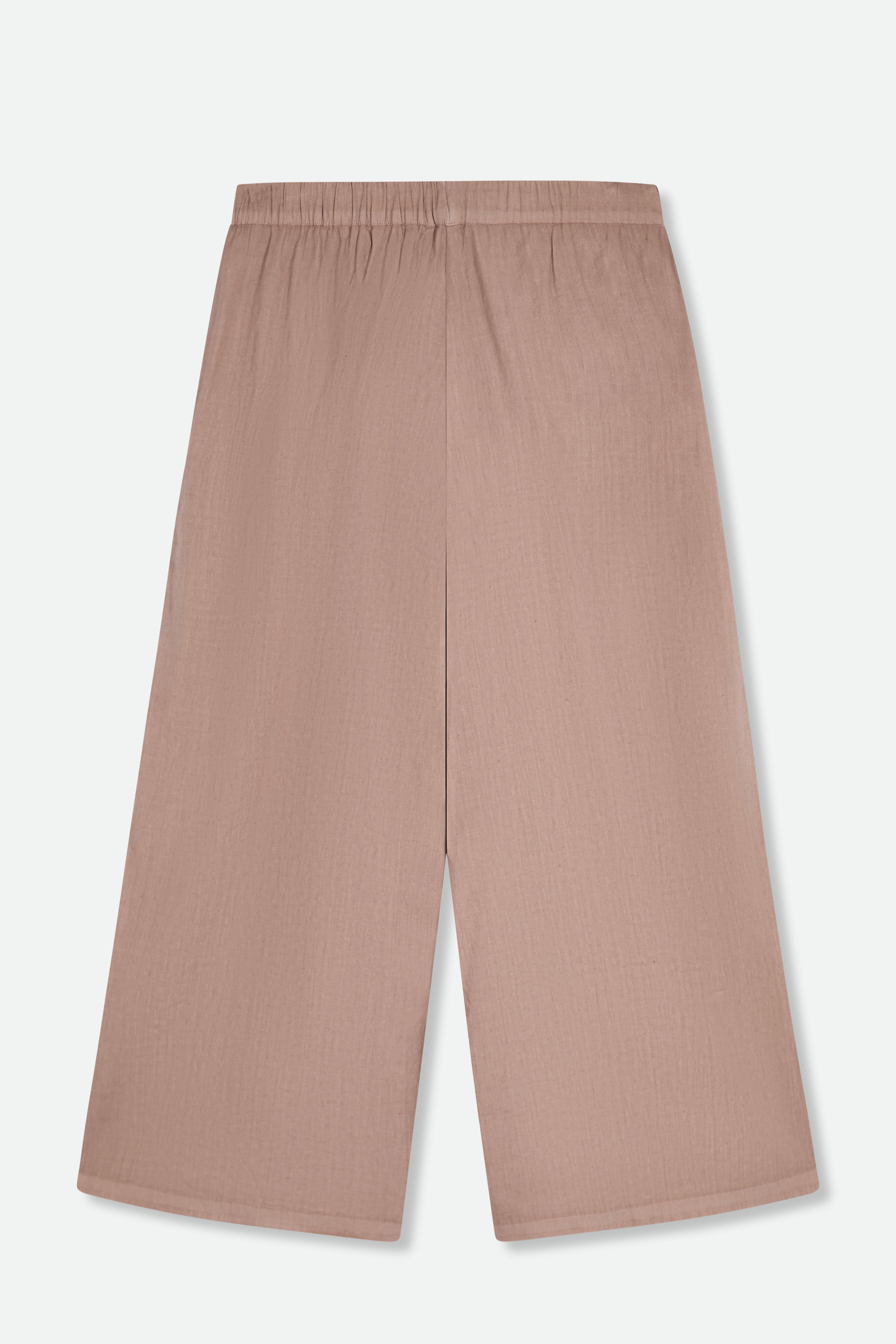 PRISMA CROPPED WIDE LEG IN ITALIAN LINEN STRETCH - Jarbo