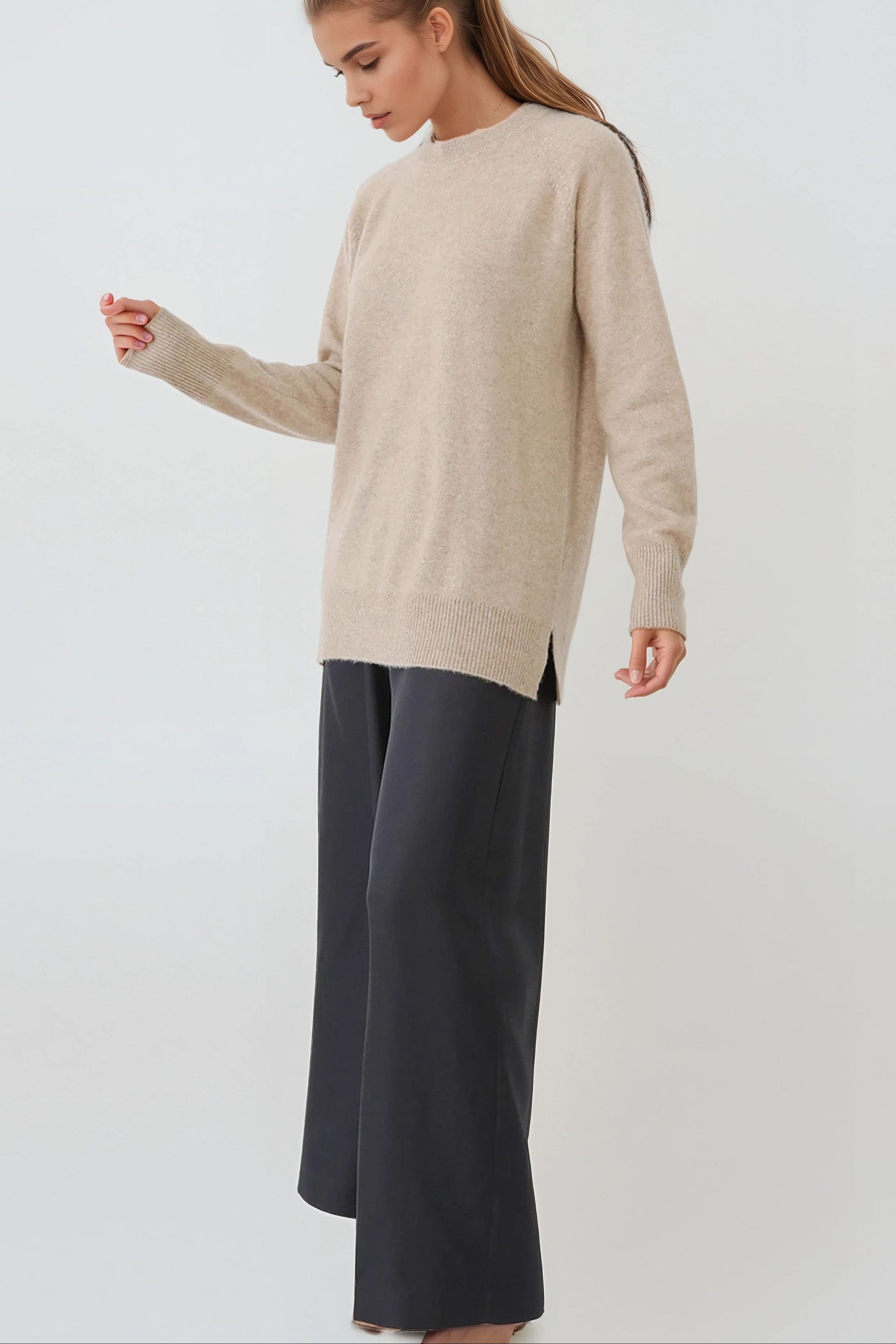 PRIYA SILK TWILL WIDE LEG PANT - Jarbo