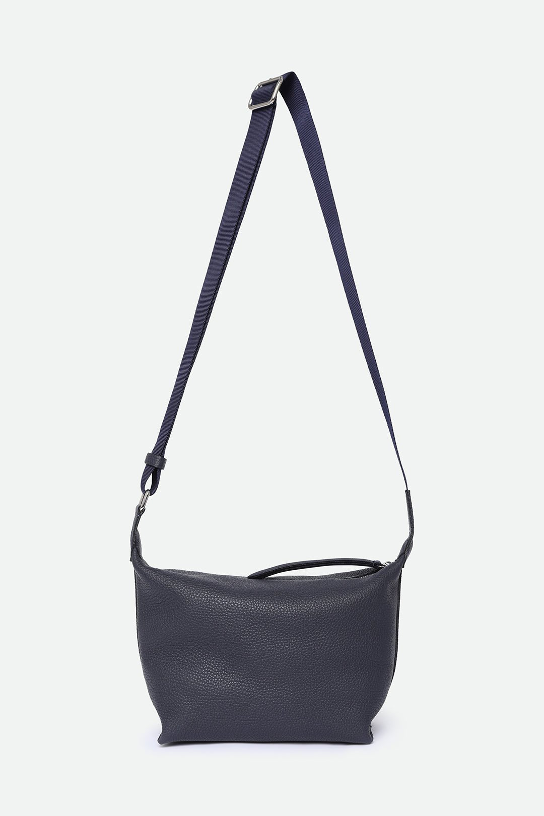 RAVELLO ITALIAN LEATHER HANDBAG IN NAVY - Jarbo