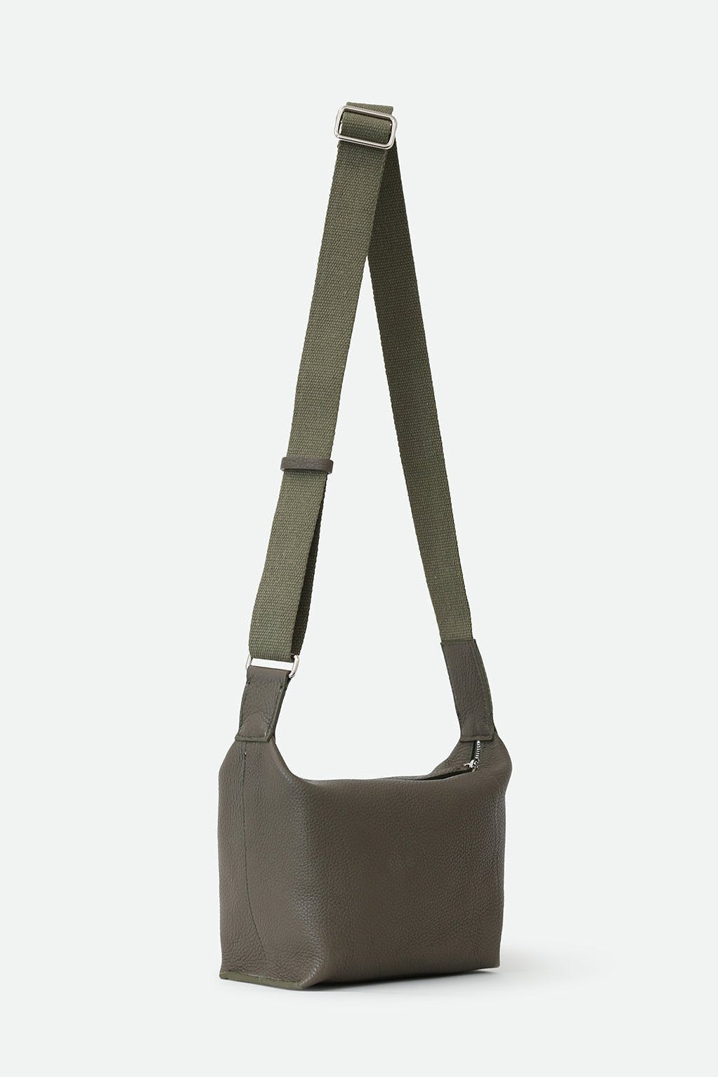 RAVELLO ITALIAN LEATHER HANDBAG IN OLIVE - Jarbo