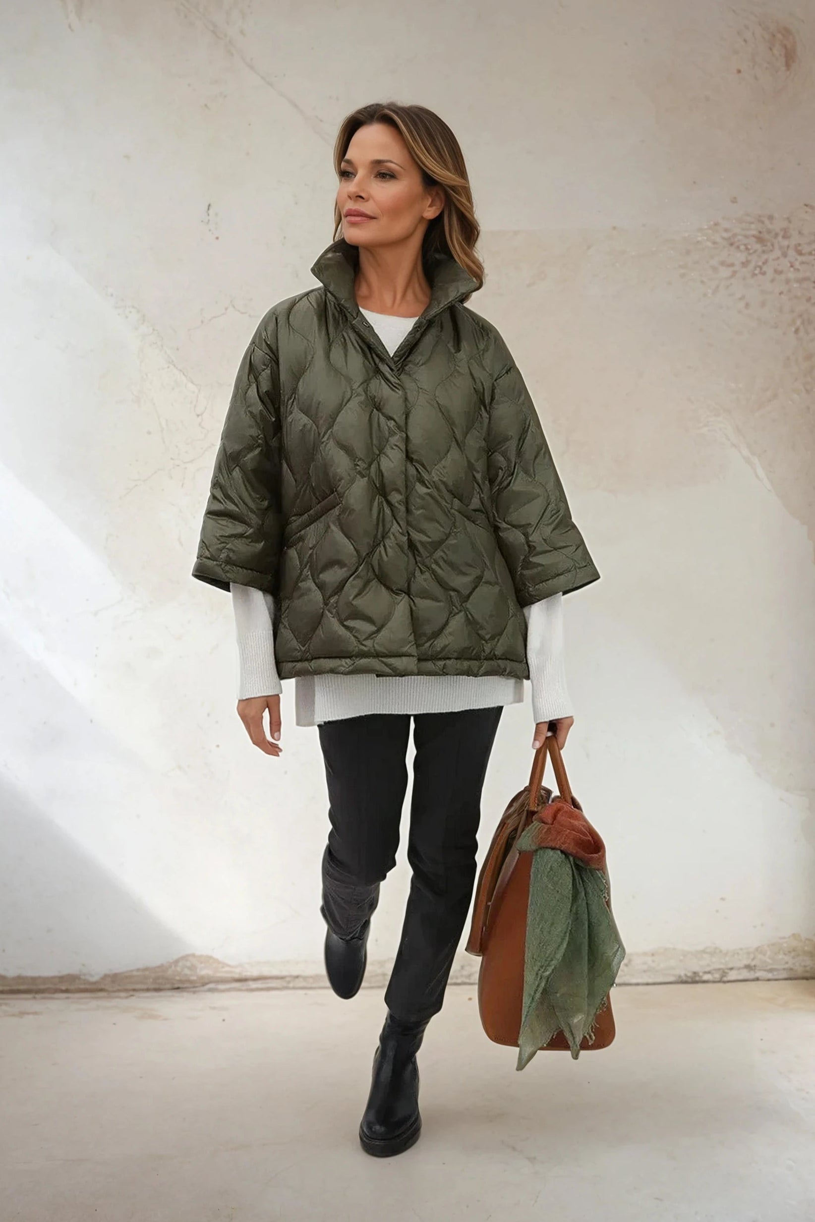 RIMINI CROP GOOSE DOWN JACKET - Jarbo