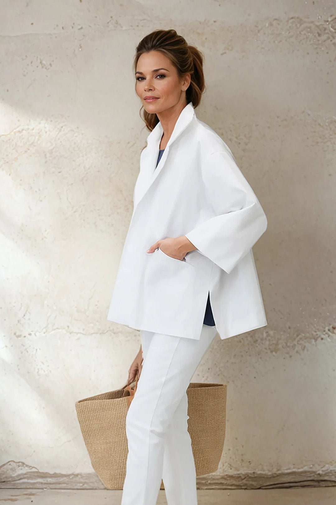 RIMINI JACKET IN ITALIAN STRETCH COTTON - Jarbo