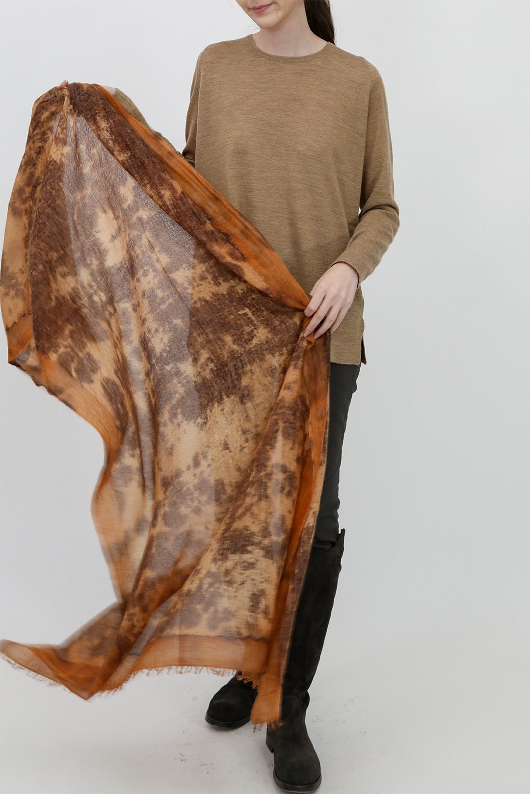 ROCHELLE TUNIC CREW IN FINE ITALIAN MERINO - Jarbo
