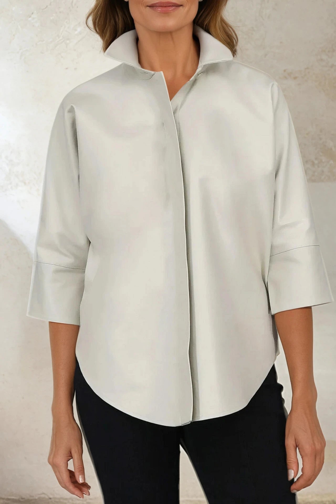 SAHANA DOLMAN IN STONE LEATHER - Jarbo