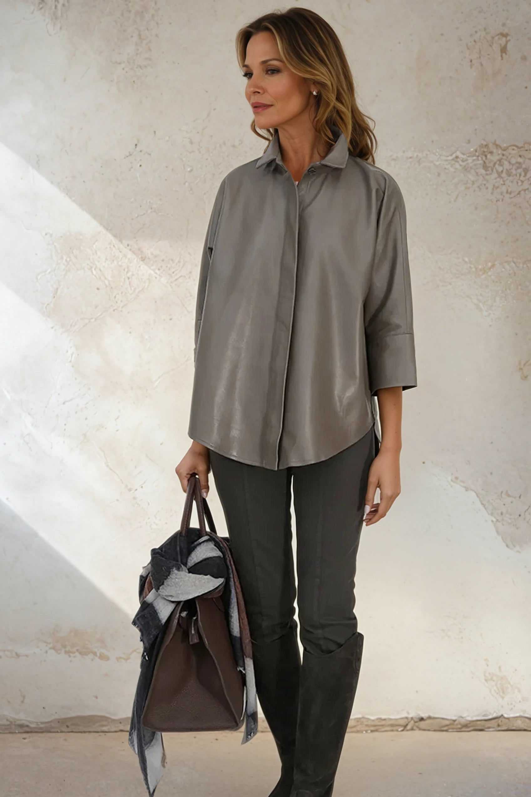 SAHANA DOLMAN LEATHER JACKET - Jarbo