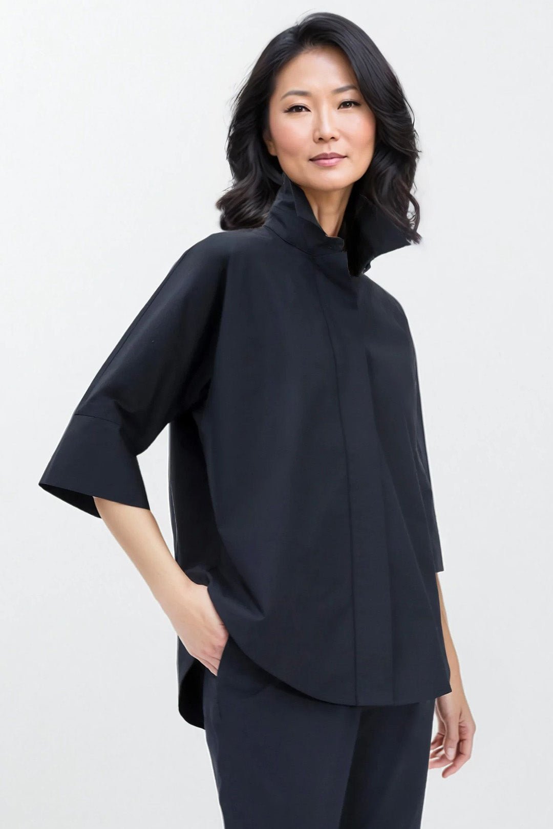 SAHANA DOLMAN SHIRT IN COTTON POPLIN - Jarbo
