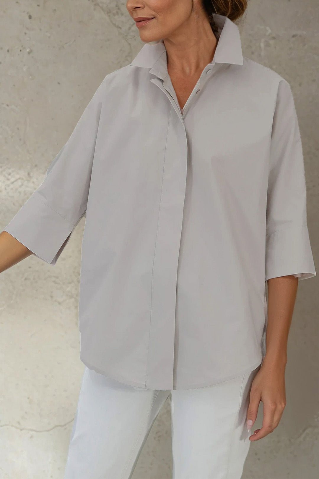 SAHANA DOLMAN SHIRT IN COTTON POPLIN - Jarbo