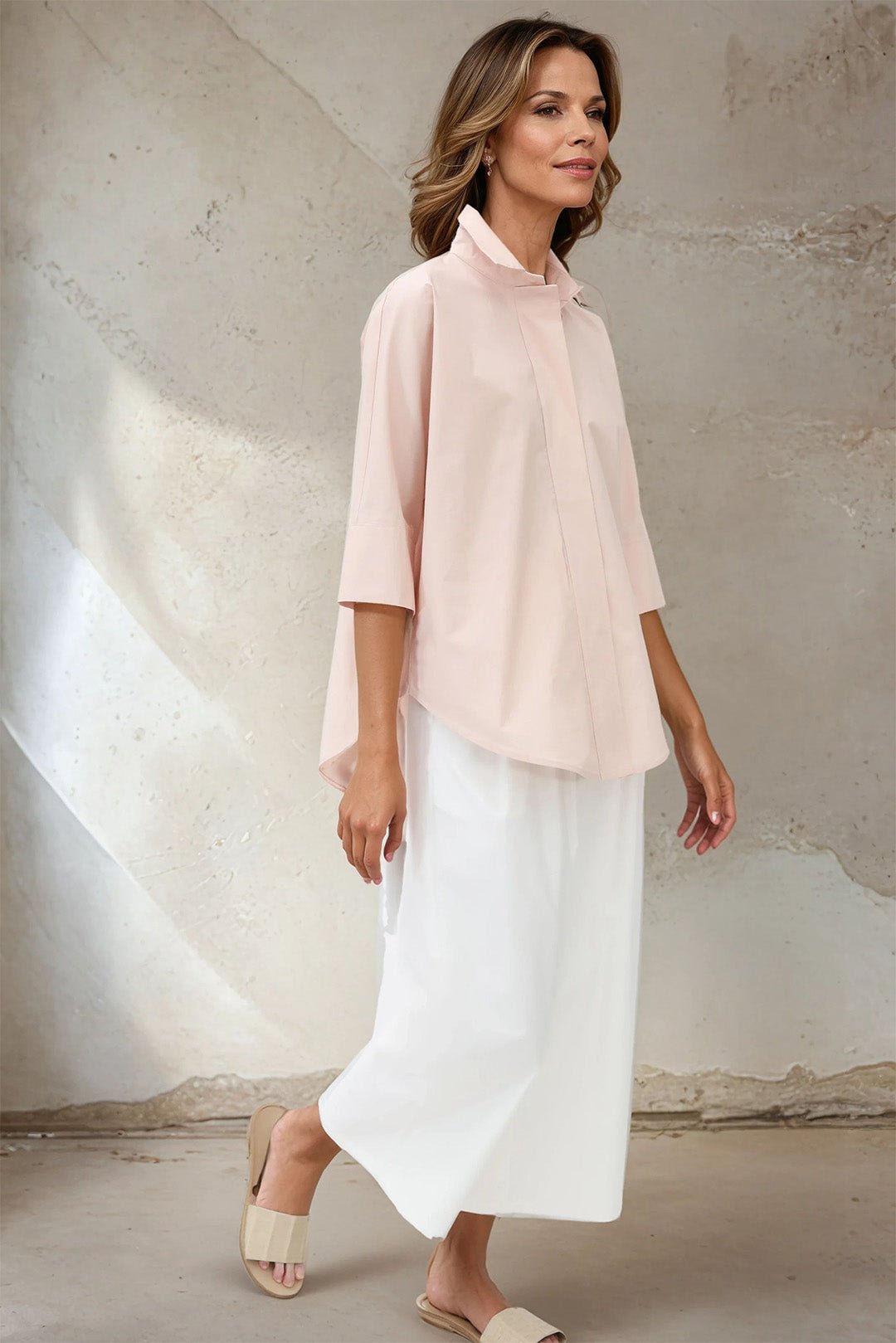 SAHANA DOLMAN SHIRT IN COTTON POPLIN - Jarbo