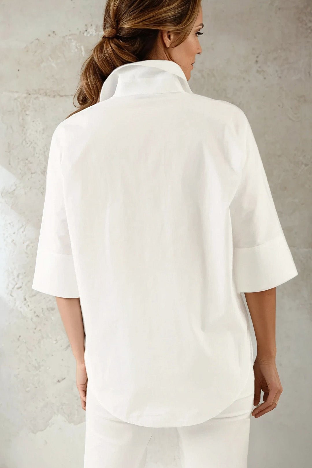 SAHANA DOLMAN SHIRT IN COTTON POPLIN - Jarbo