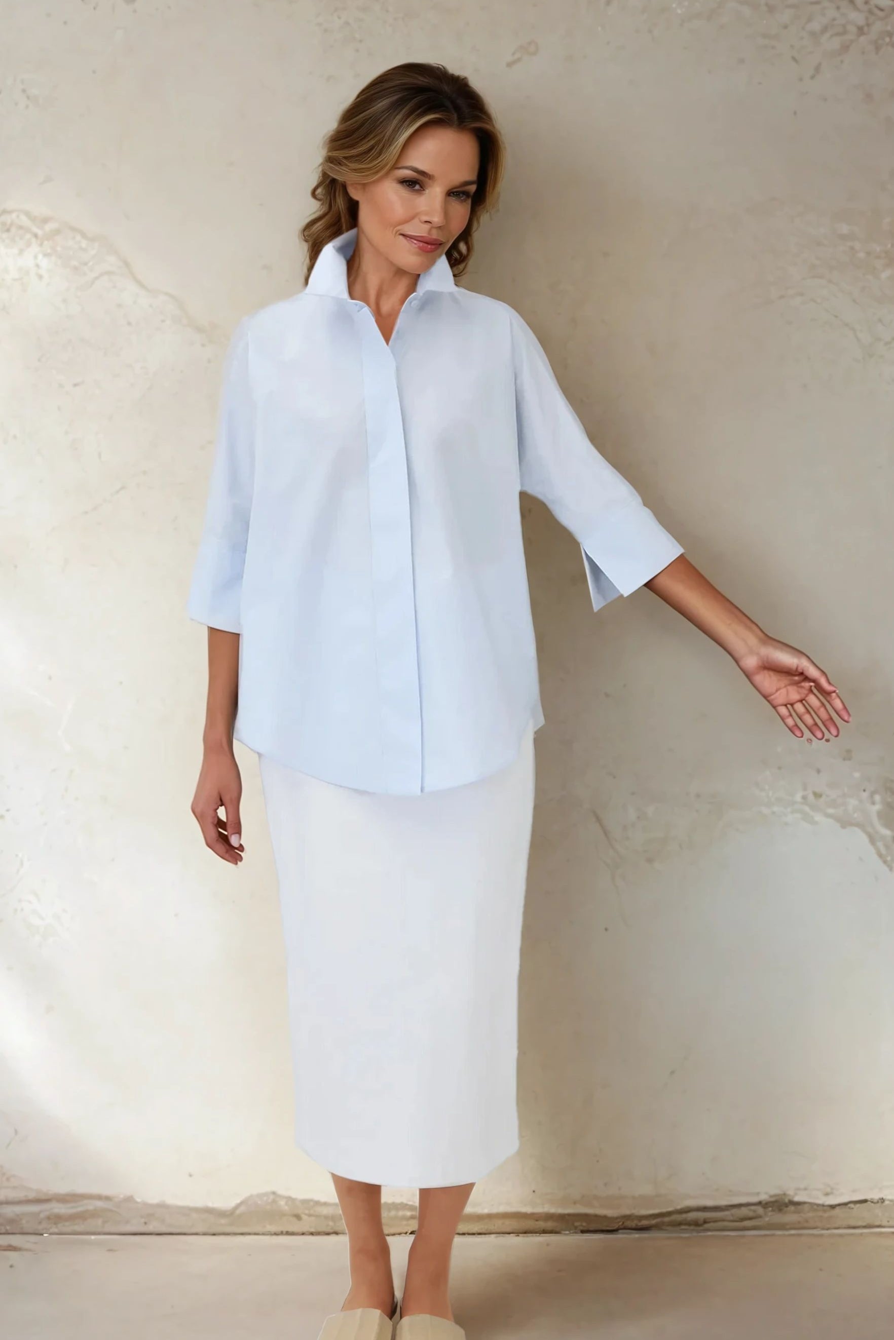 SAHANA DOLMAN SHIRT IN COTTON POPLIN - Jarbo