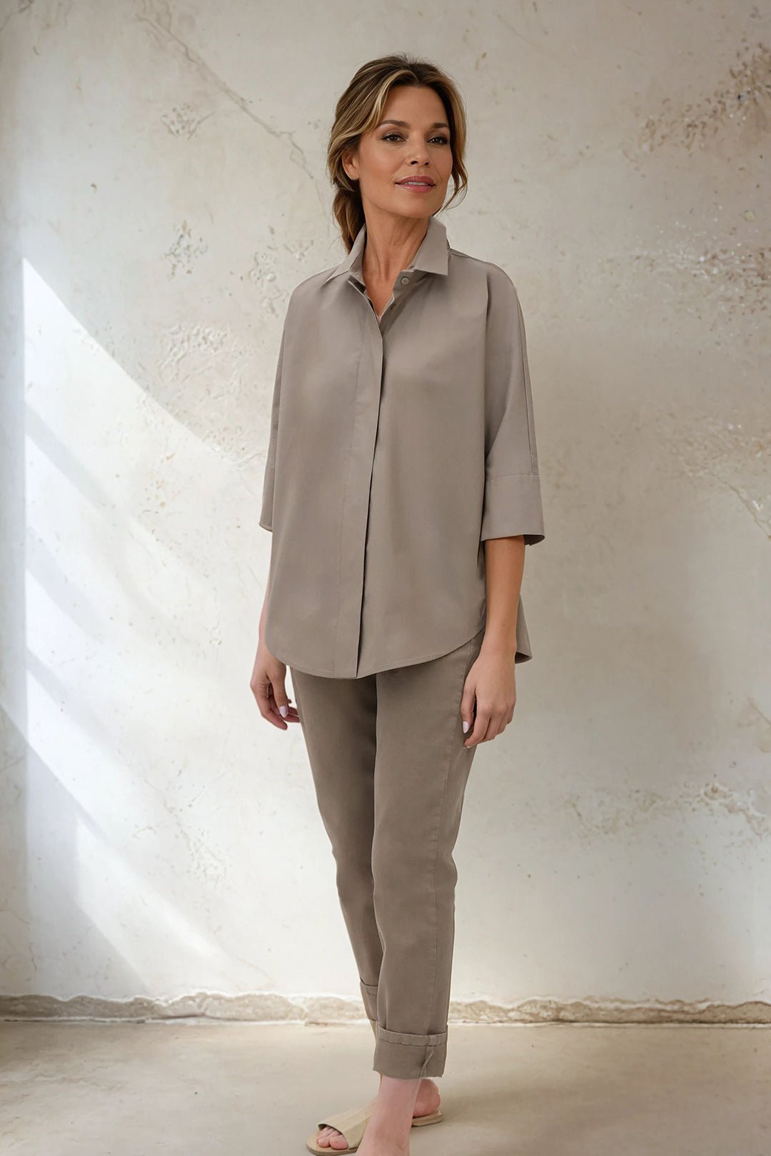 SAHANA DOLMAN SHIRT IN COTTON POPLIN - Jarbo
