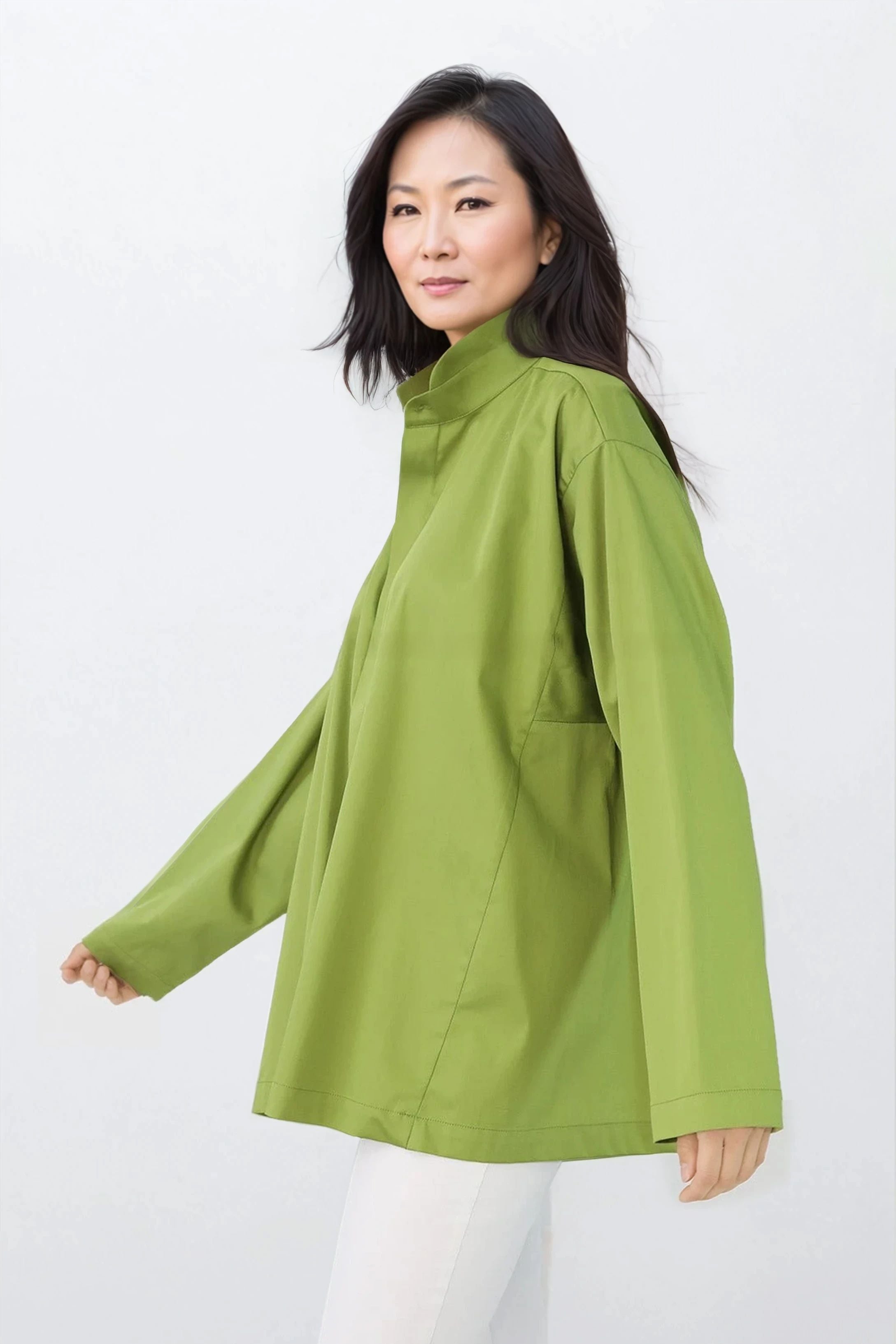 SAIGE OVERSIZE SHIRT IN ITALIAN COTTON POPLIN - Jarbo