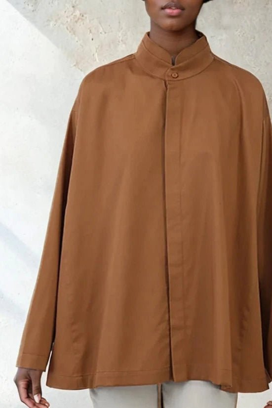 SAIGE OVERSIZE SHIRT IN ITALIAN COTTON POPLIN - Jarbo