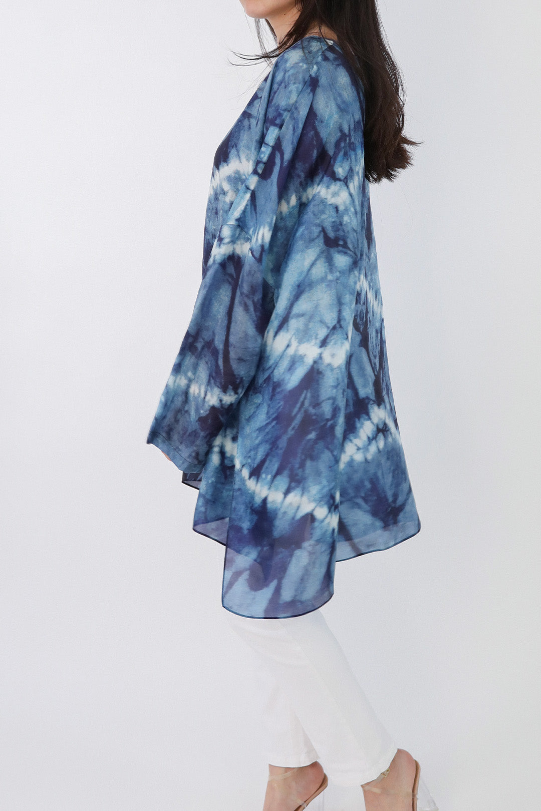 SAMIRA ONE-SIZE TUNIC IN  LIGHTWEIGHT PRINTED SILK VOILE FLORENCE