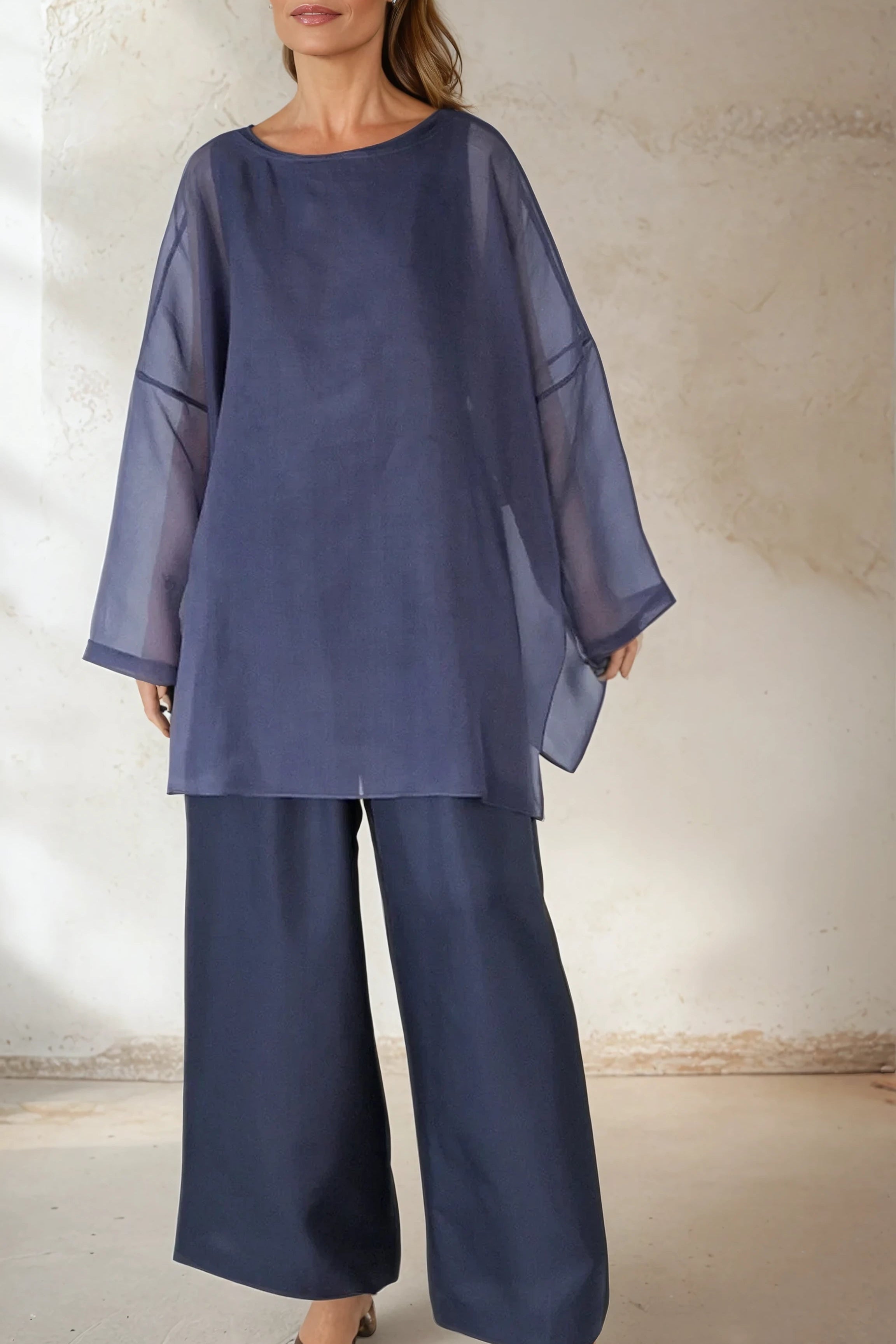 SAMIRA ONE - SIZE TUNIC IN SILK ORGANZA - Jarbo