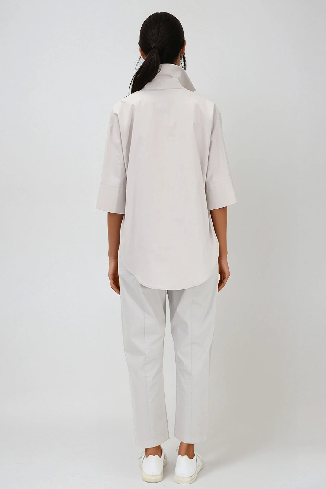 PASCAL BACK SEAMED PANT IN ITALIAN STRETCH COTTON