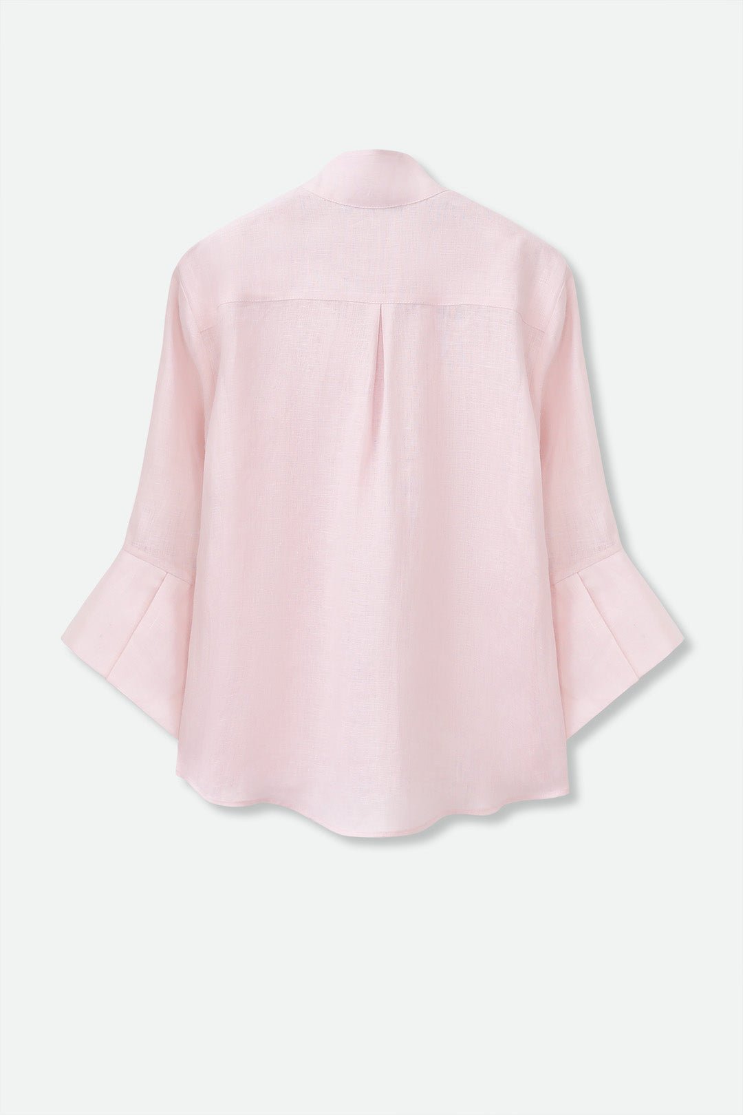 SANDRINE WIDE-CUFF SHIRT IN ITALIAN LINEN - Jarbo