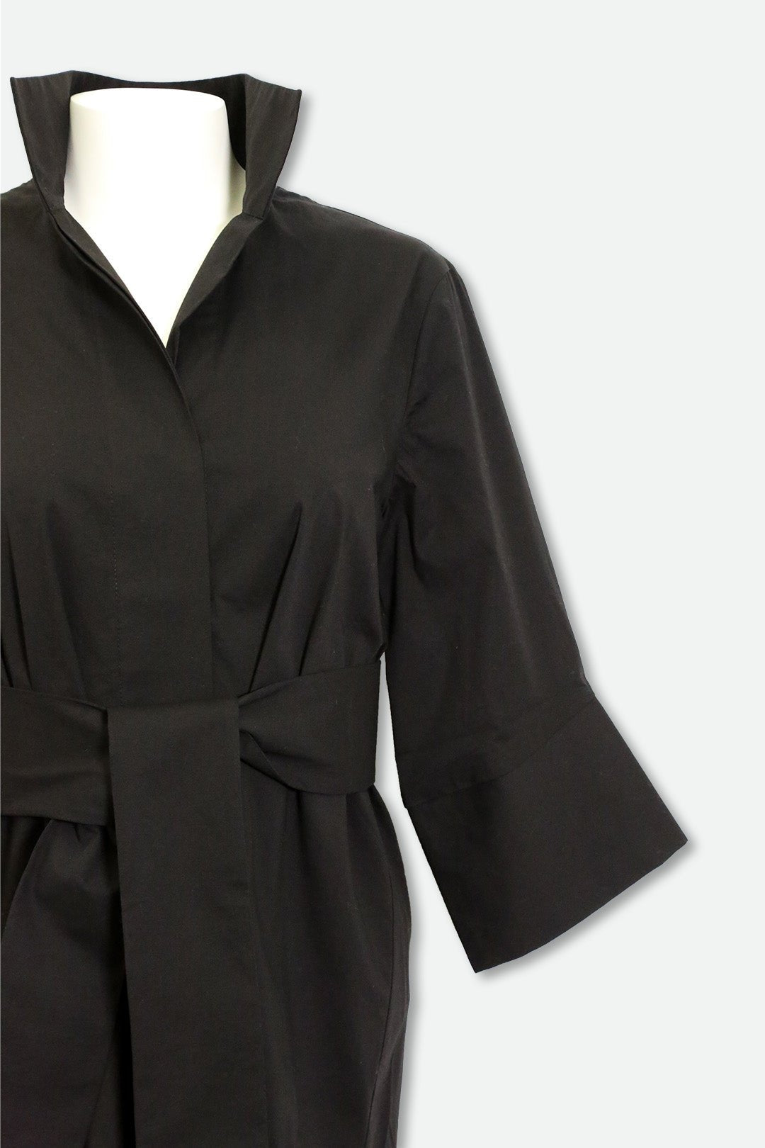 SCARLETT SHIRT IN ITALIAN POPLIN COTTON IN BLACK