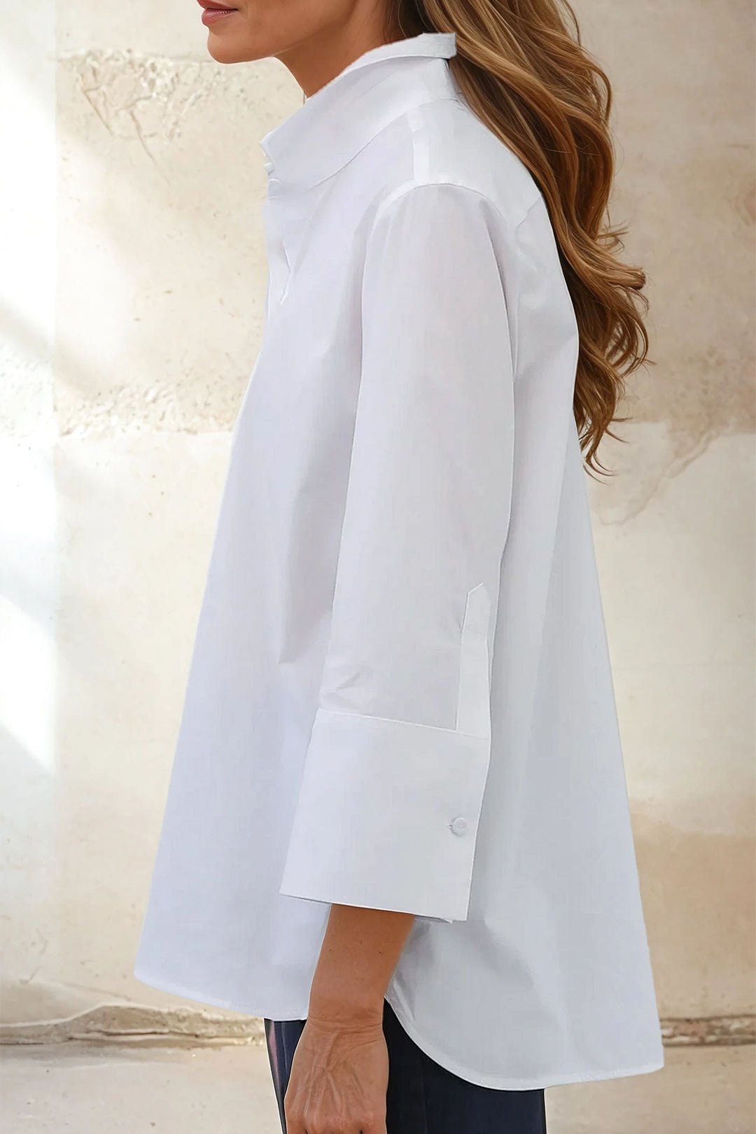 SEVILLA SHIRT IN ITALIAN COTTON POPLIN STRETCH - Jarbo