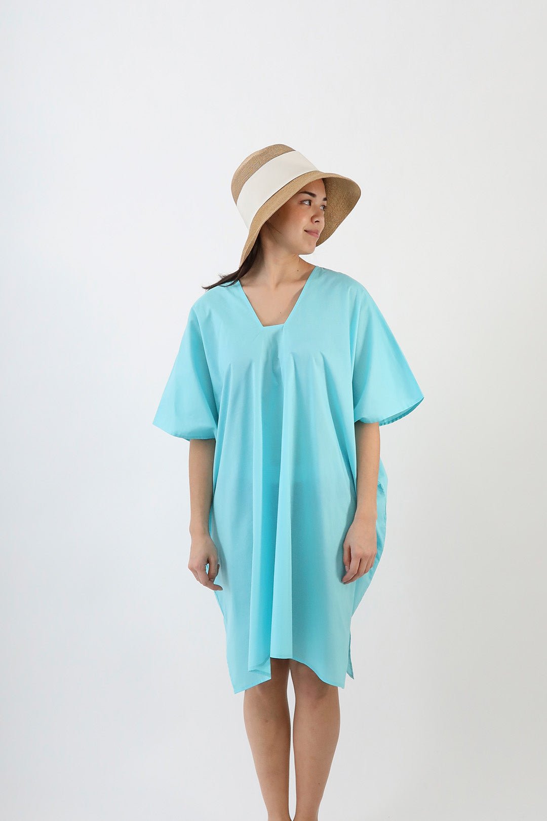 SIA KAFTAN IN ITALIAN COTTON VOILE - Jarbo