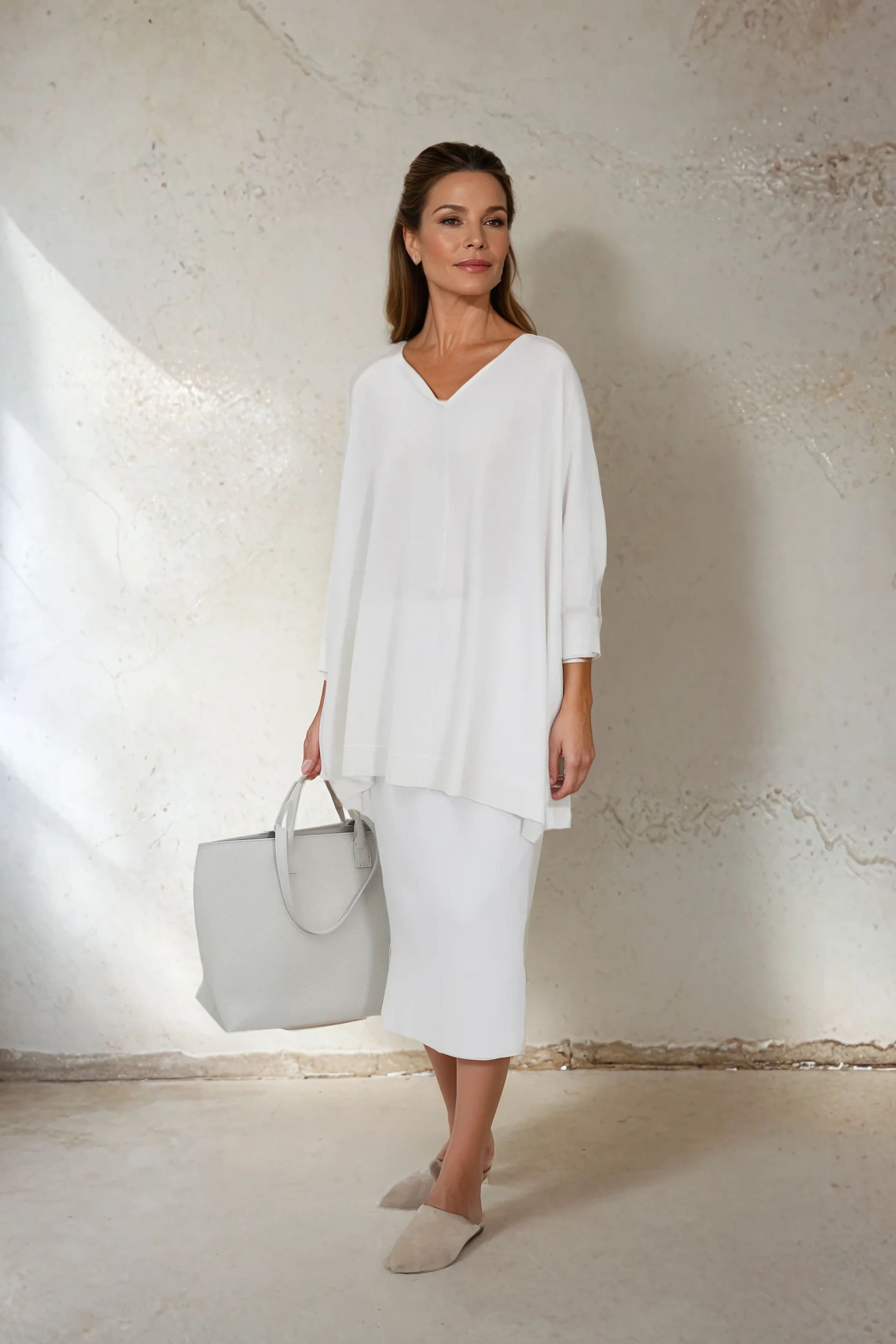SICILY PENCIL SKIRT IN KNIT PIMA COTTON STRETCH - Jarbo