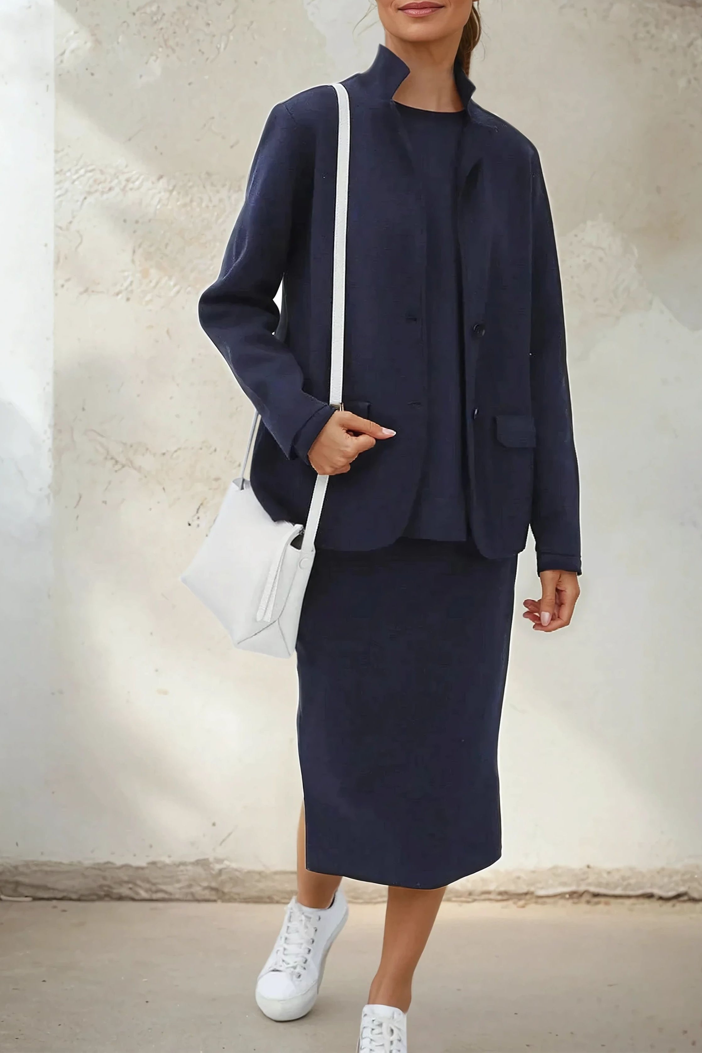 SICILY PENCIL SKIRT IN KNIT PIMA COTTON STRETCH - Jarbo