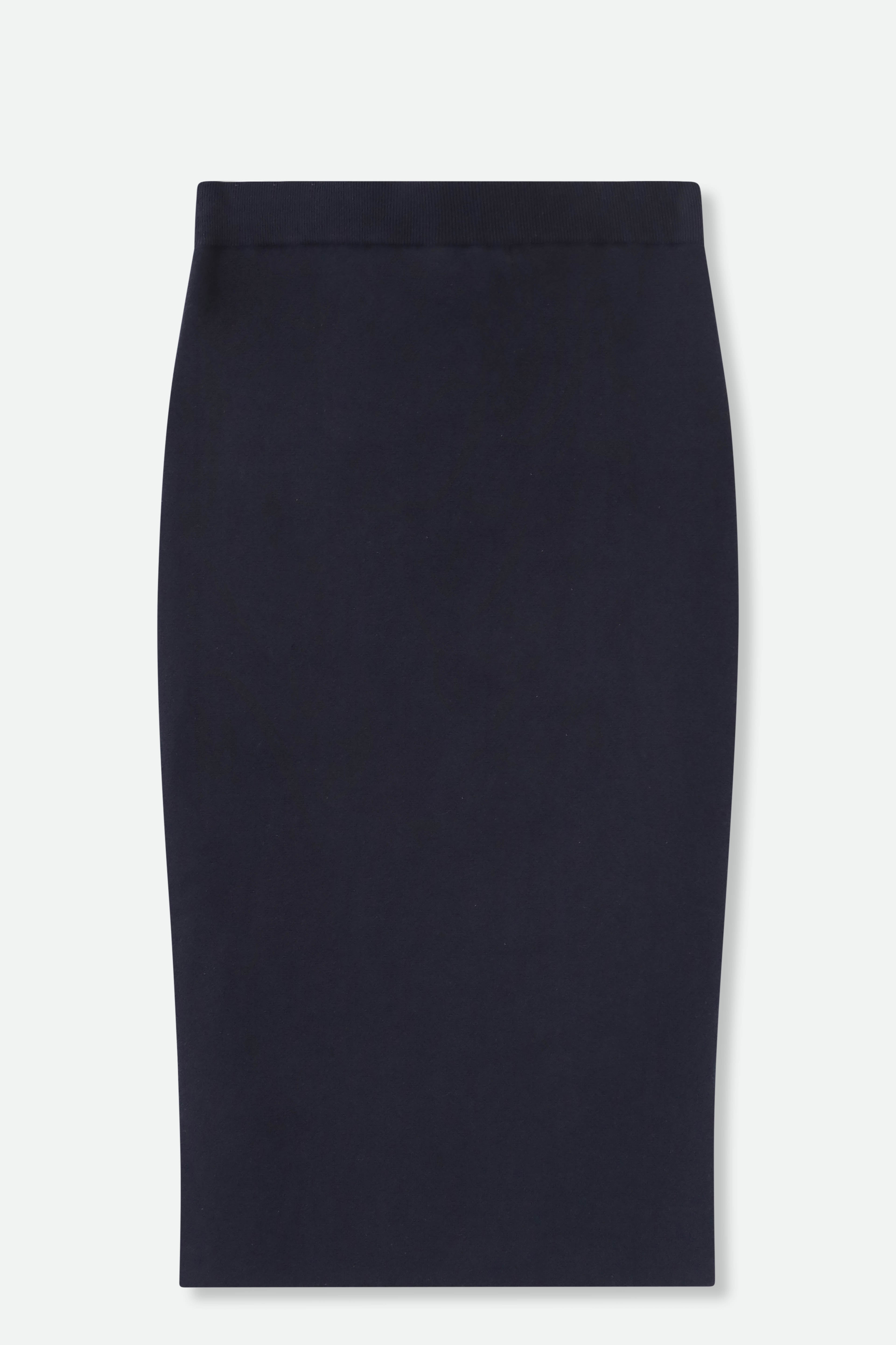 SICILY PENCIL SKIRT IN KNIT PIMA COTTON STRETCH - Jarbo