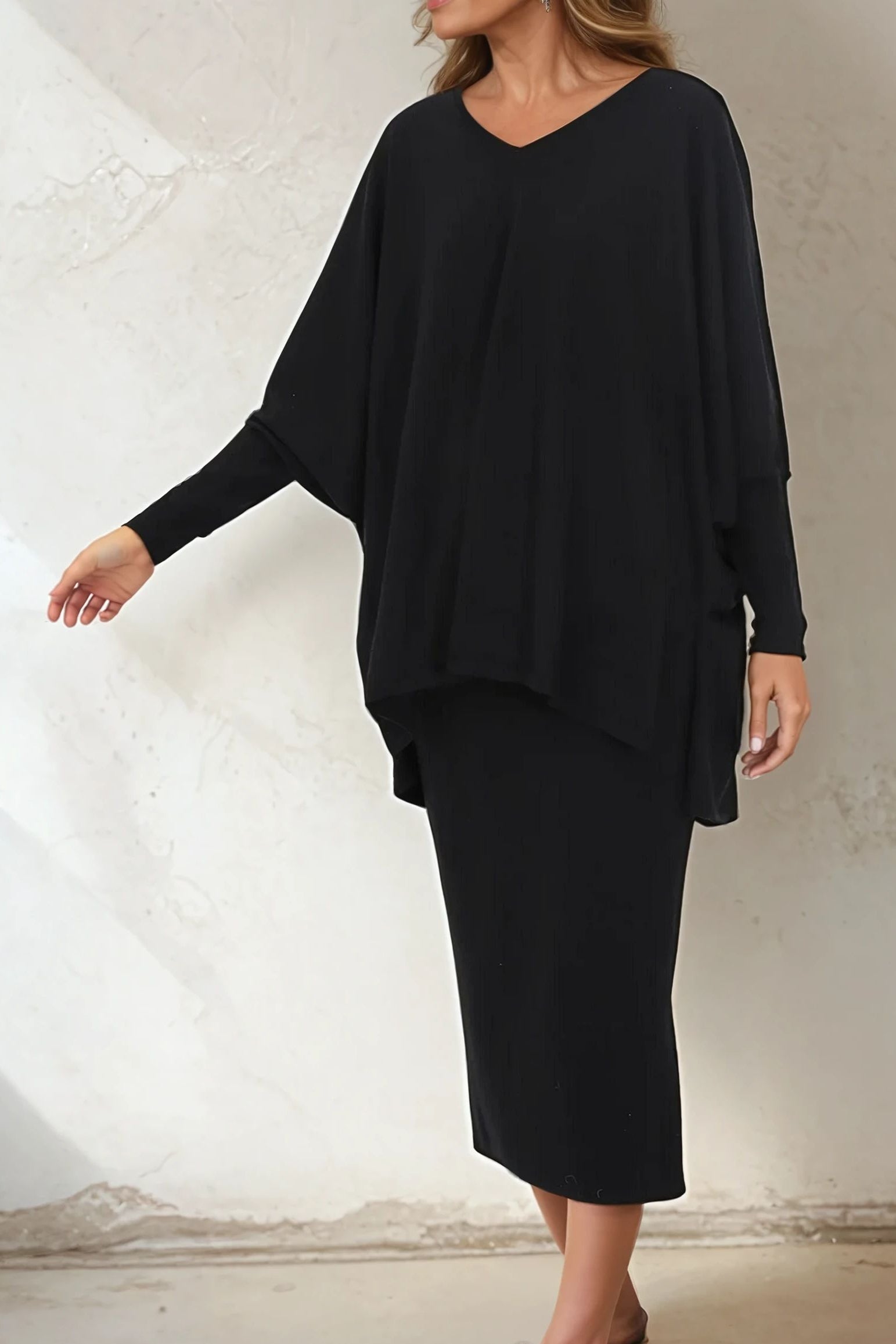 SICILY PENCIL SKIRT IN KNIT PIMA COTTON STRETCH - Jarbo