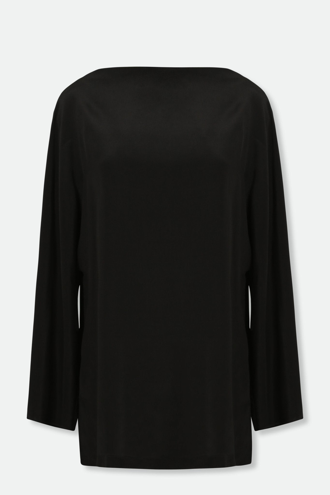 SILK 3/4 SLEEVE BATEAU NECK TOP