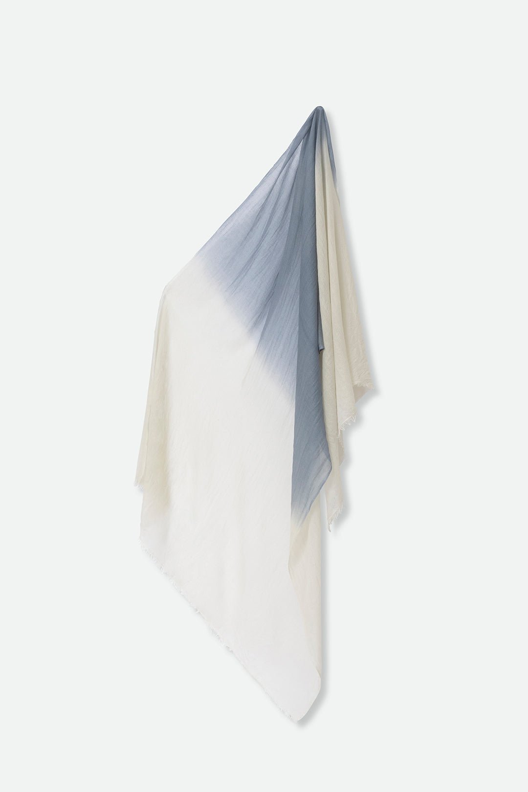 SLATE OYSTER SHELL LIGHTWEIGHT SCARF IN HAND DYED CASHMERE - Jarbo