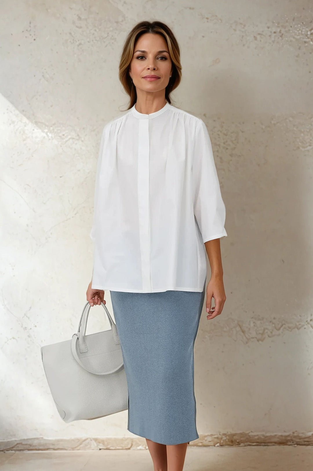 SOLANA SHIRT IN ITALIAN COTTON POPLIN - Jarbo