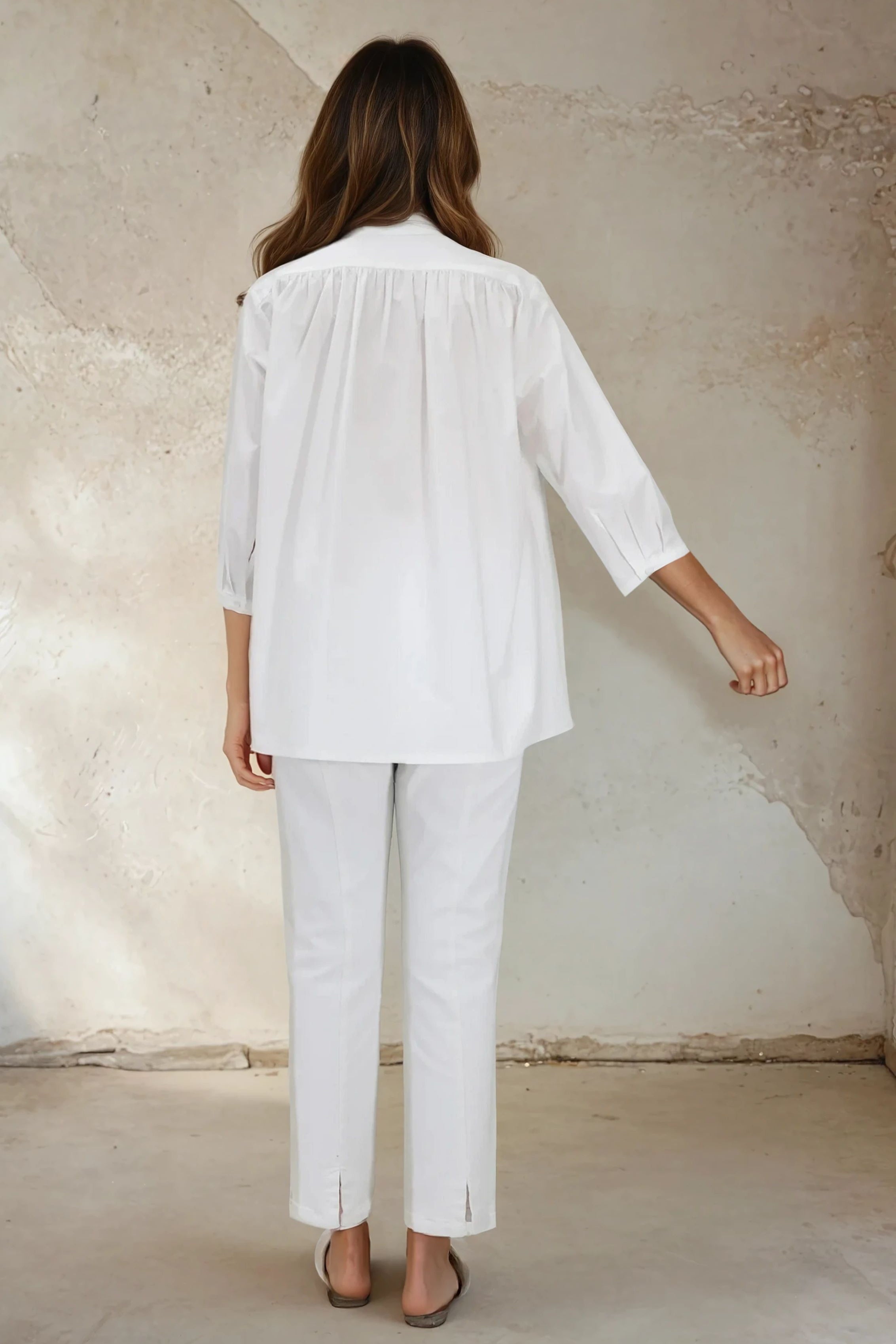 SOLANA SHIRT IN ITALIAN COTTON POPLIN - Jarbo