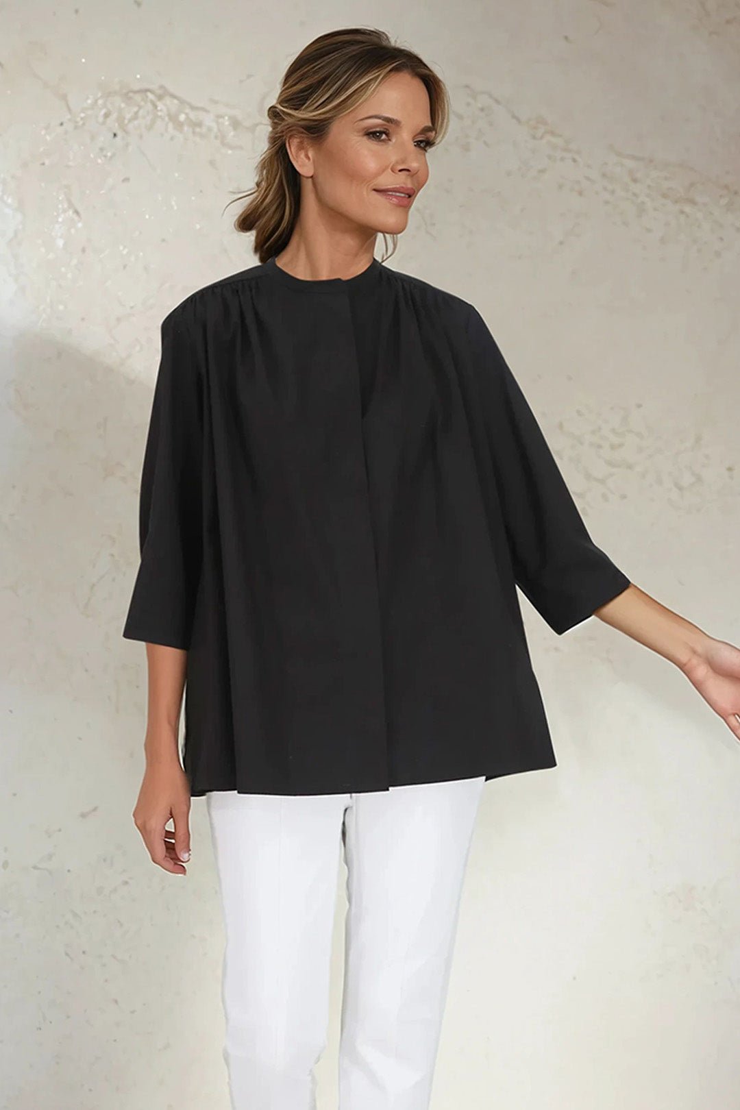 SOLANA SHIRT IN ITALIAN COTTON POPLIN - Jarbo