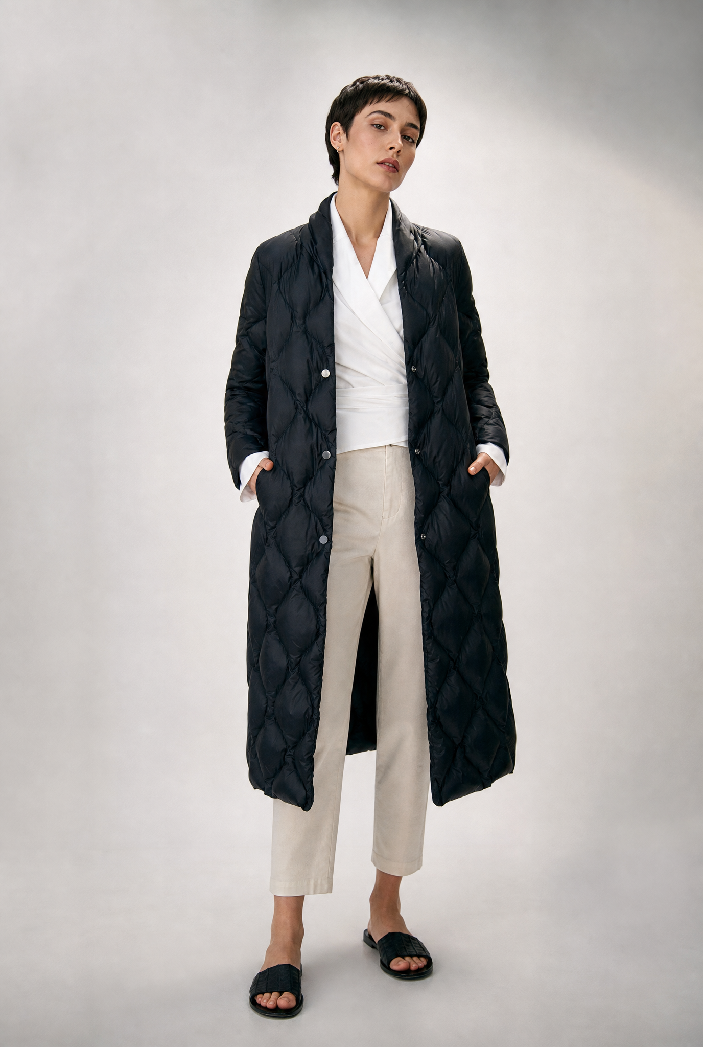 BRENTA COAT IN ULTRALIGHT GOOSE DOWN
