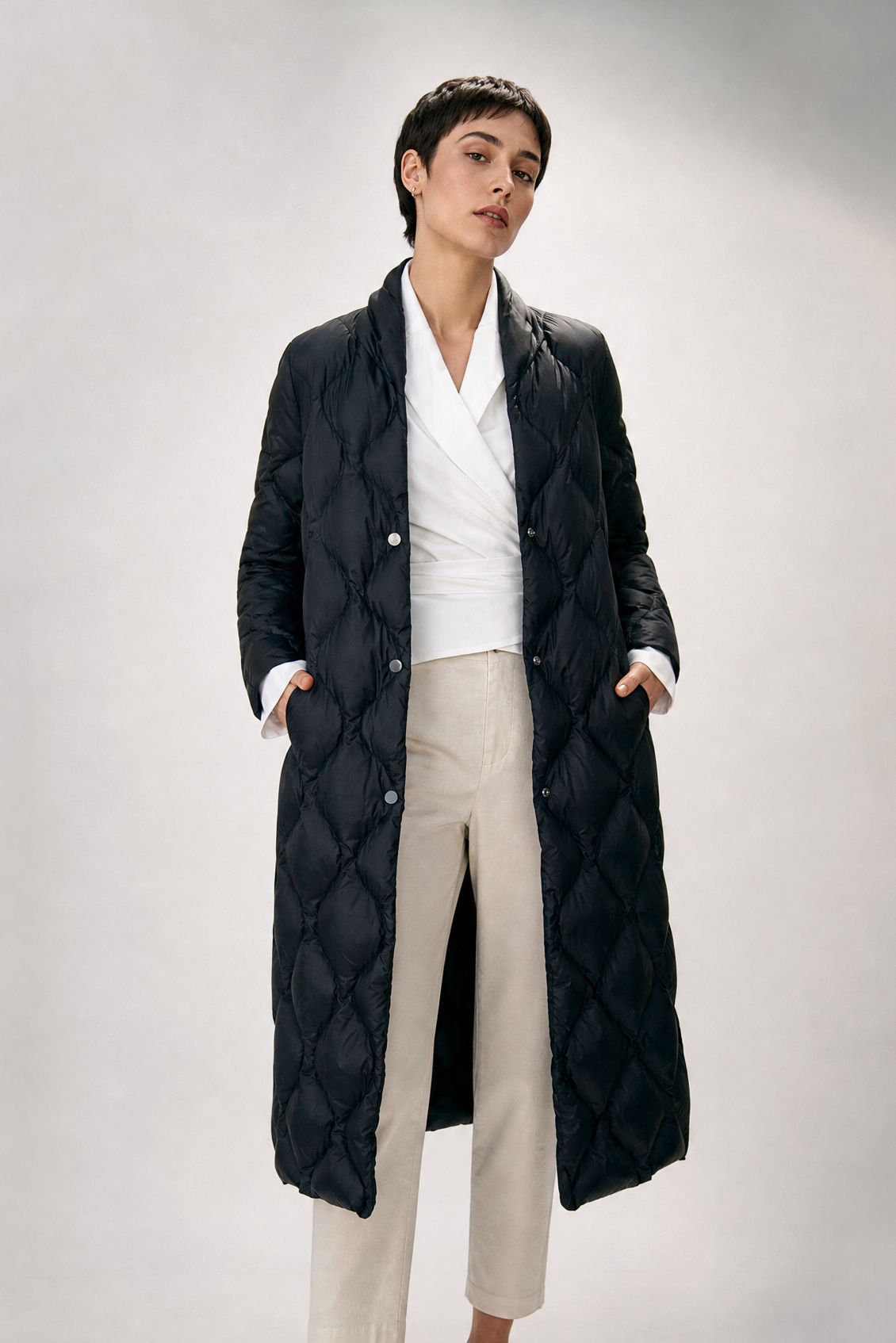 BRENTA COAT IN ULTRALIGHT GOOSE DOWN