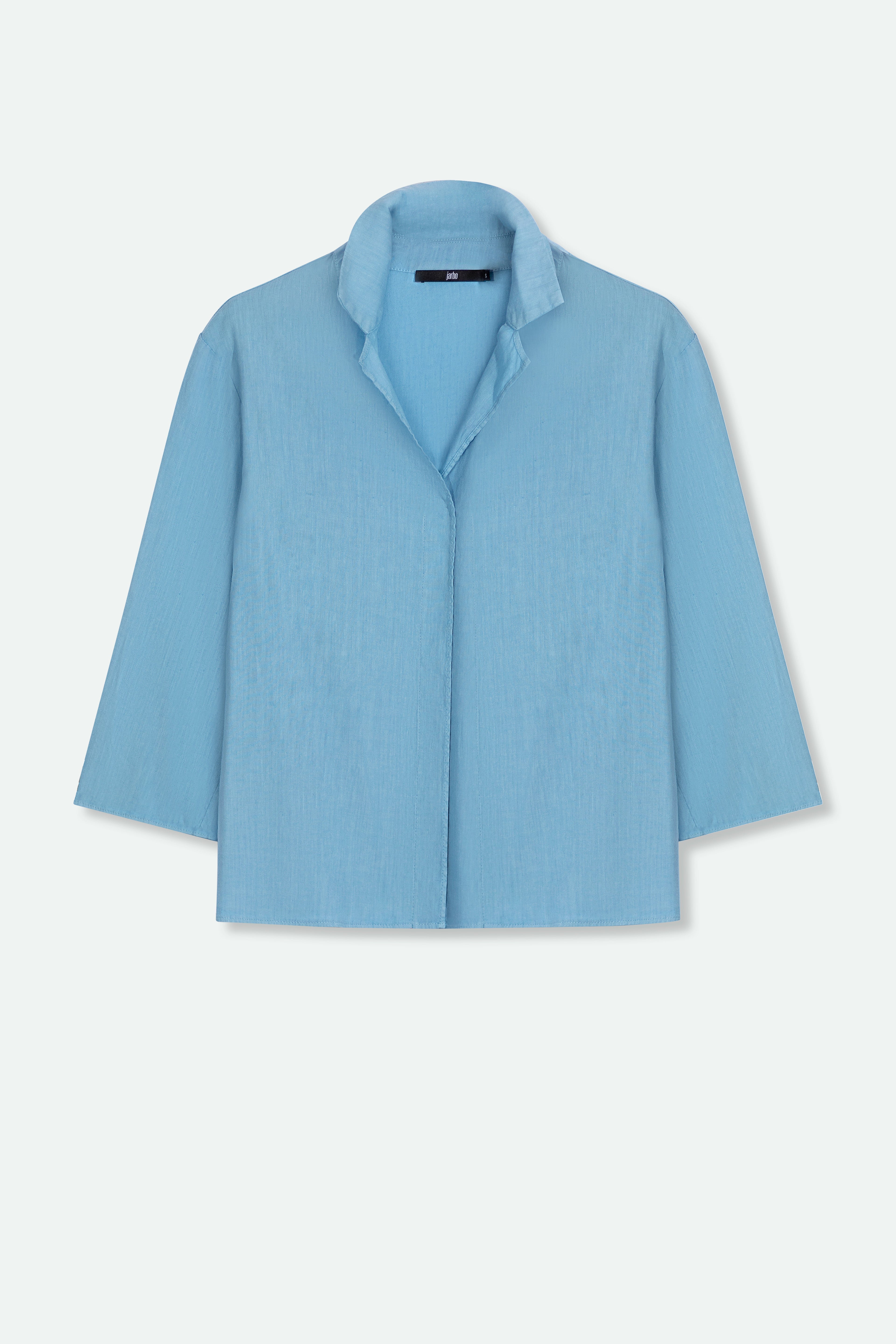 SORELLA SHIRT IN ITALIAN LINEN STRETCH - Jarbo