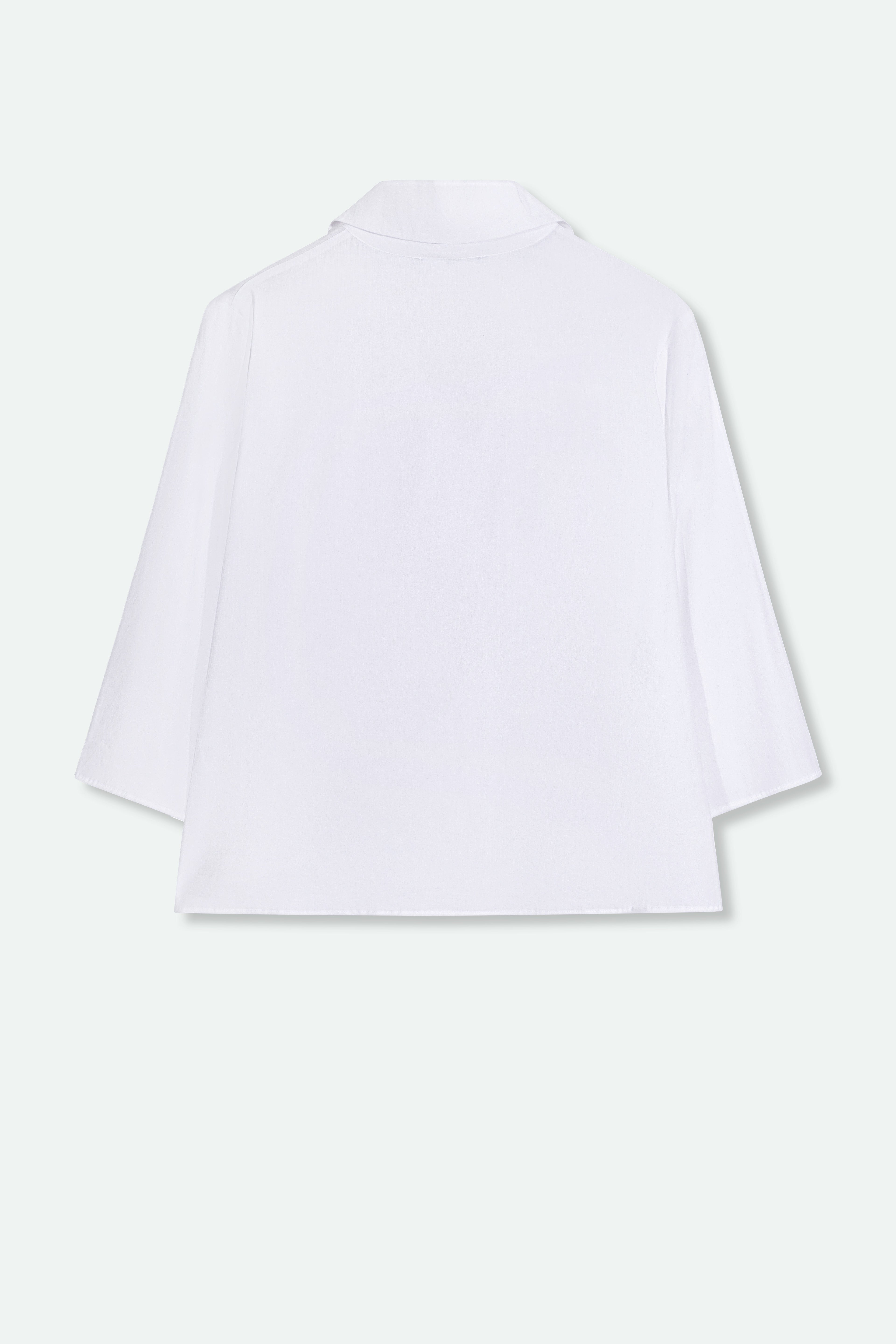 SORELLA SHIRT IN ITALIAN LINEN STRETCH - Jarbo
